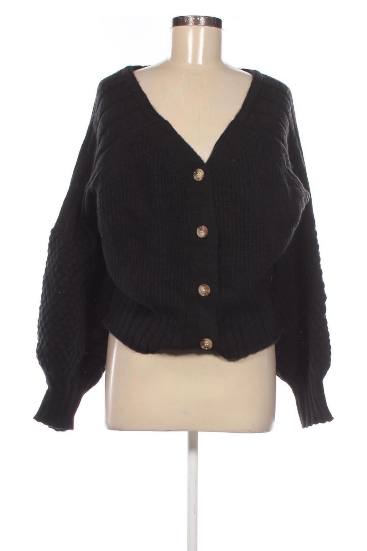 Cardigan de damă SHEIN, Mărime L, Culoare Negru, Preț 41,99 Lei