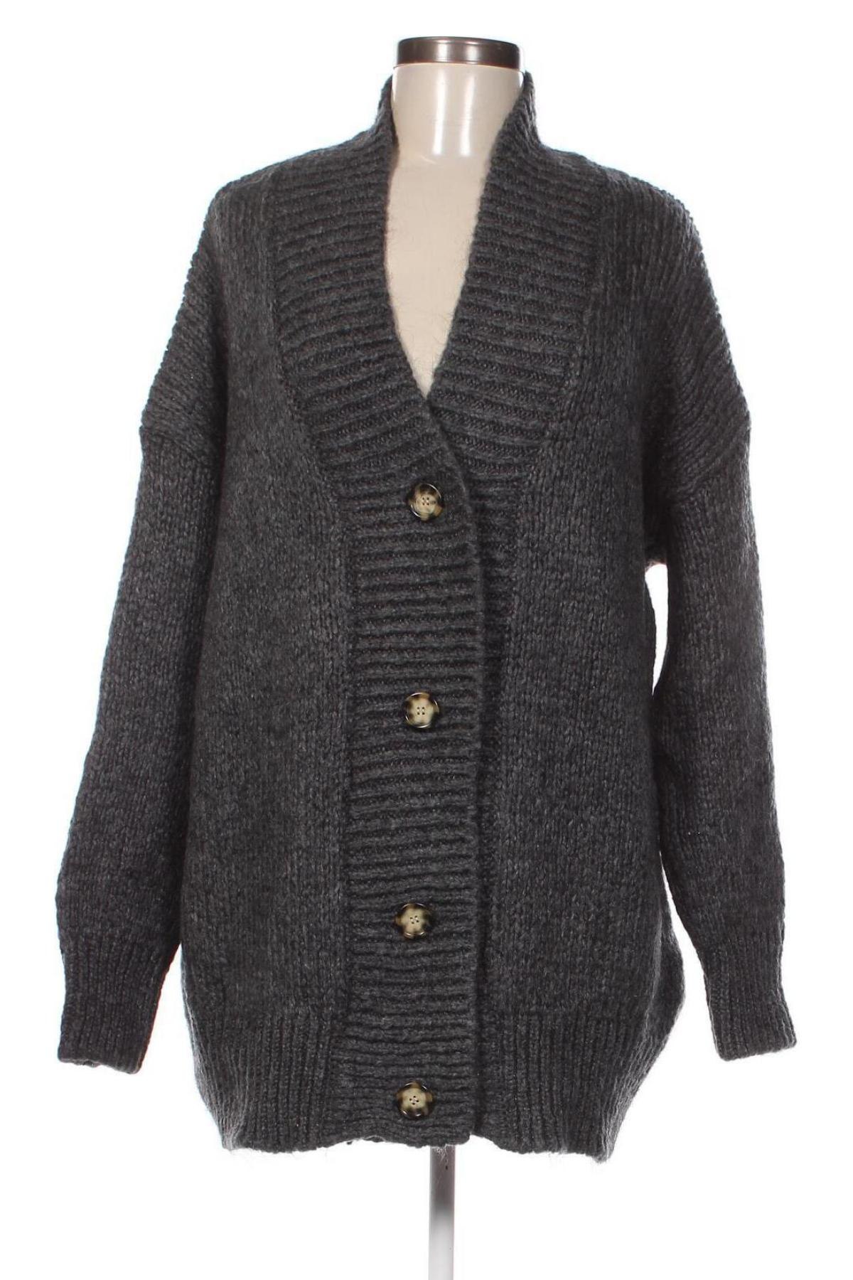 Cardigan de damă Zara Knitwear, Mărime S, Culoare Gri, Preț 55,99 Lei