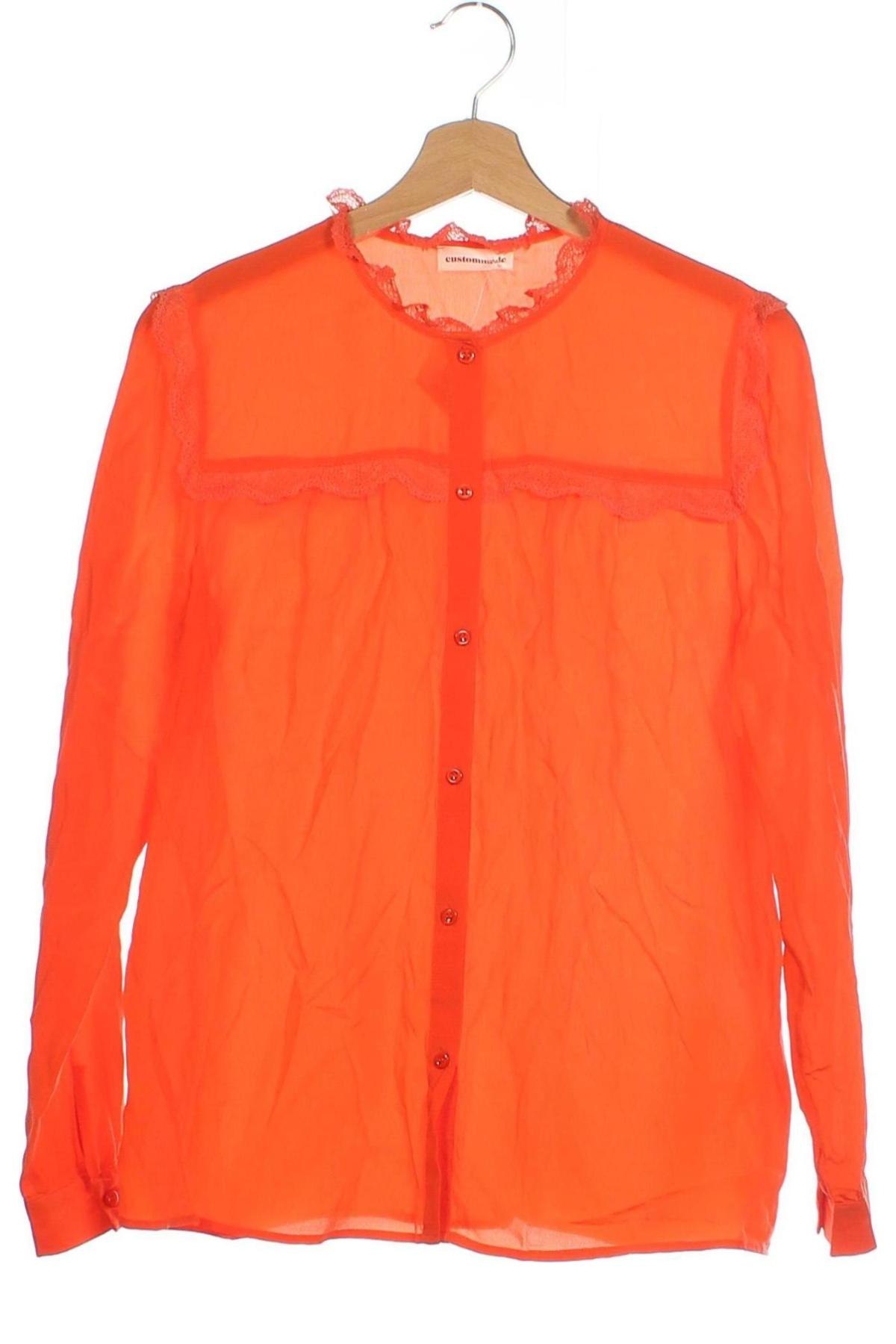 Damenbluse Custommade, Größe S, Farbe Orange, Preis 23,99 €