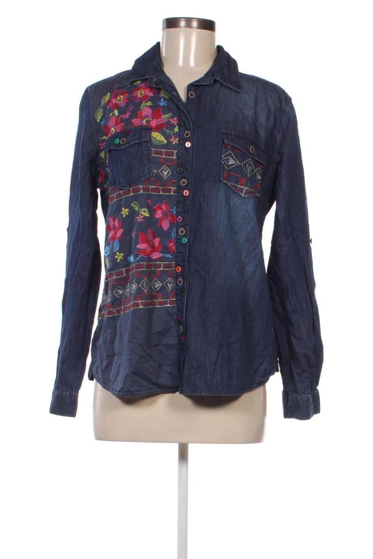 Damenbluse Desigual, Größe M, Farbe Blau, Preis 38,49 €