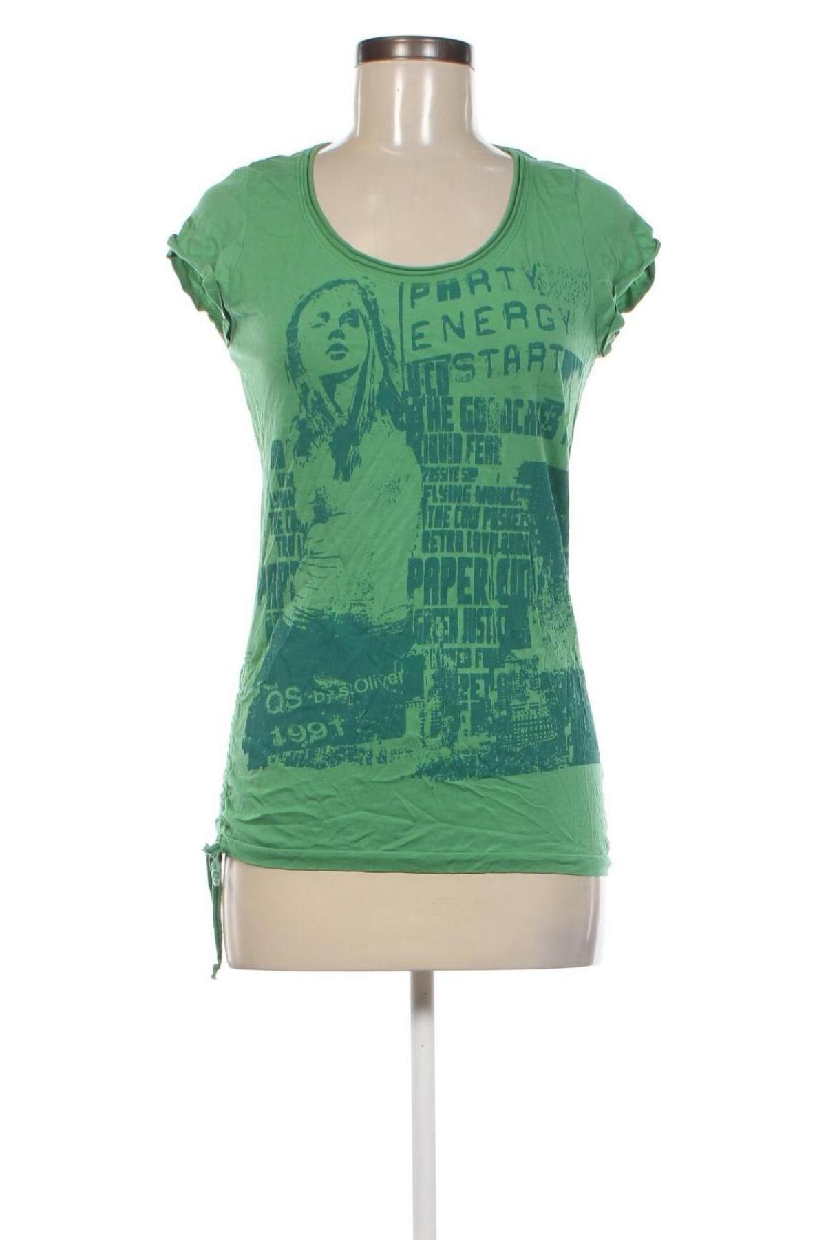 Tricou de femei Q/S by S.Oliver, Mărime M, Culoare Verde, Preț 59,99 Lei