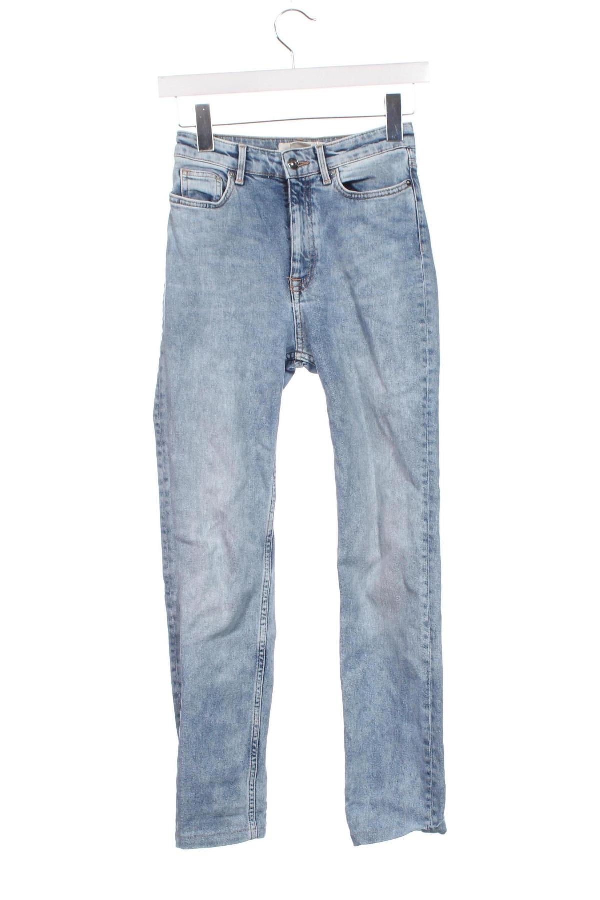 Damskie jeansy H&M L.O.G.G., Rozmiar XS, Kolor Niebieski, Cena 36,99 zł