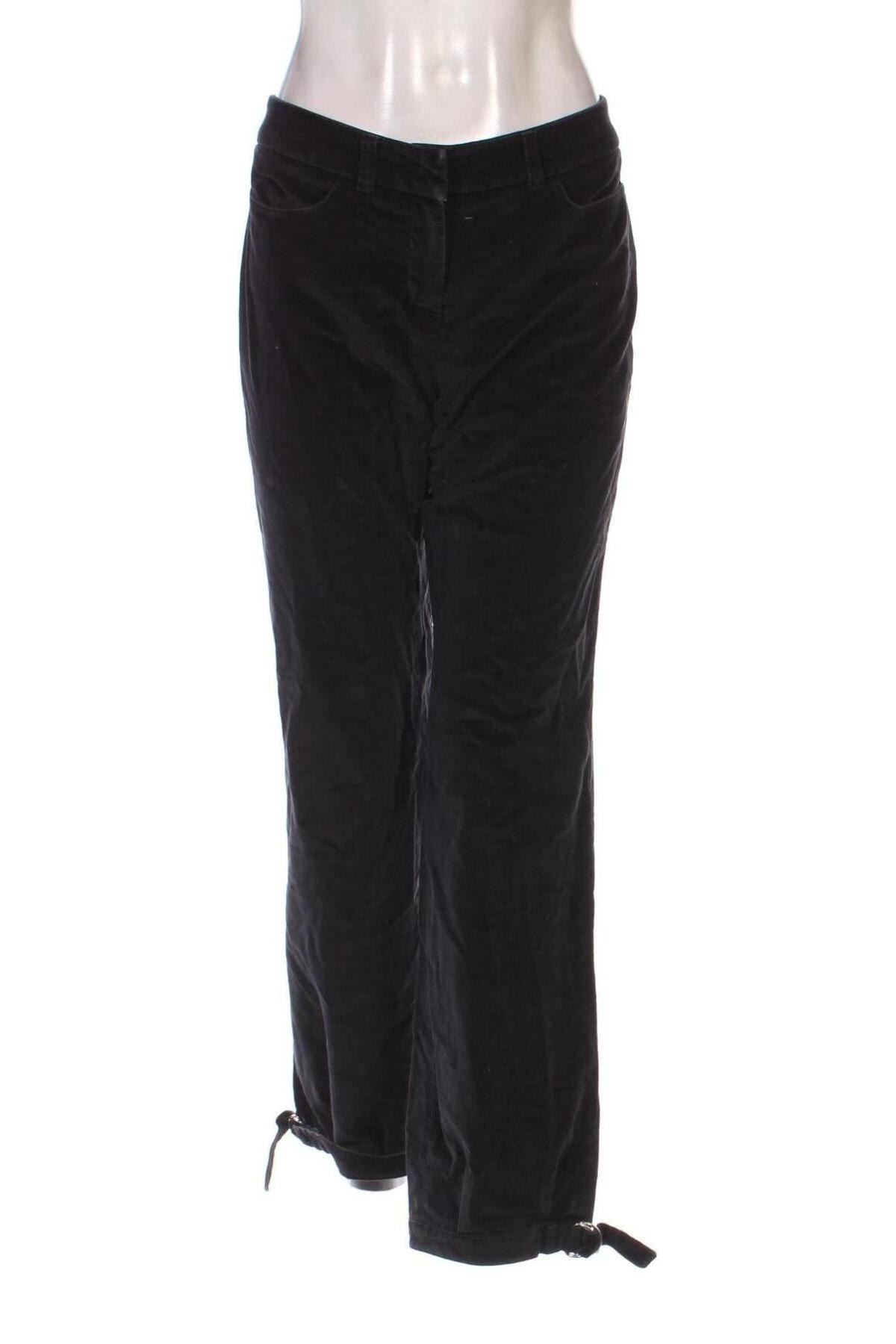 Pantaloni de velvet de femei, Mărime M, Culoare Negru, Preț 43,99 Lei