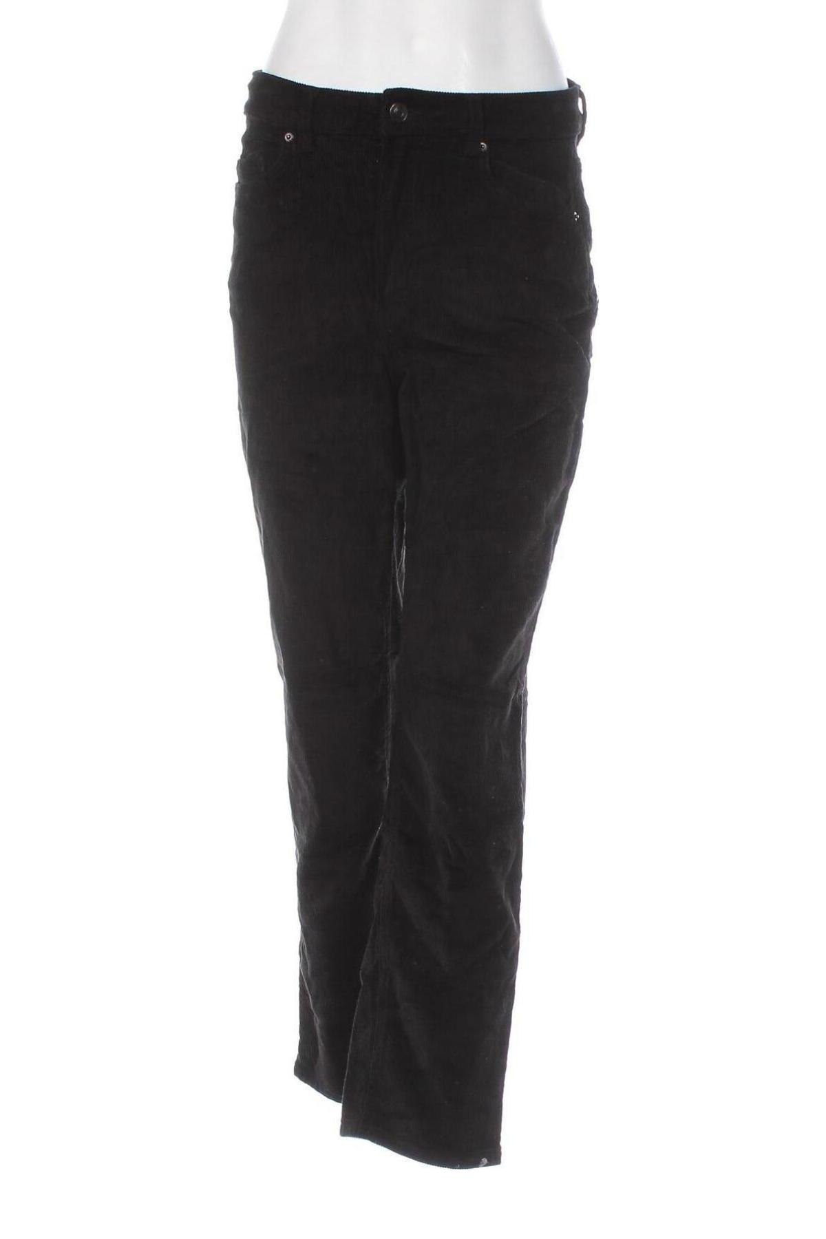 Pantaloni de velvet de femei H&M, Mărime M, Culoare Negru, Preț 48,99 Lei