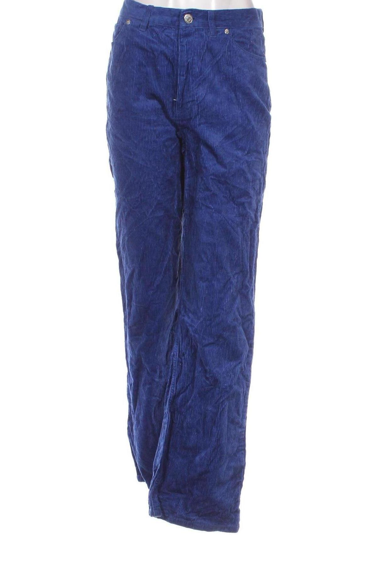 Damen Cordhose Monki, Größe M, Farbe Blau, Preis 9,49 €