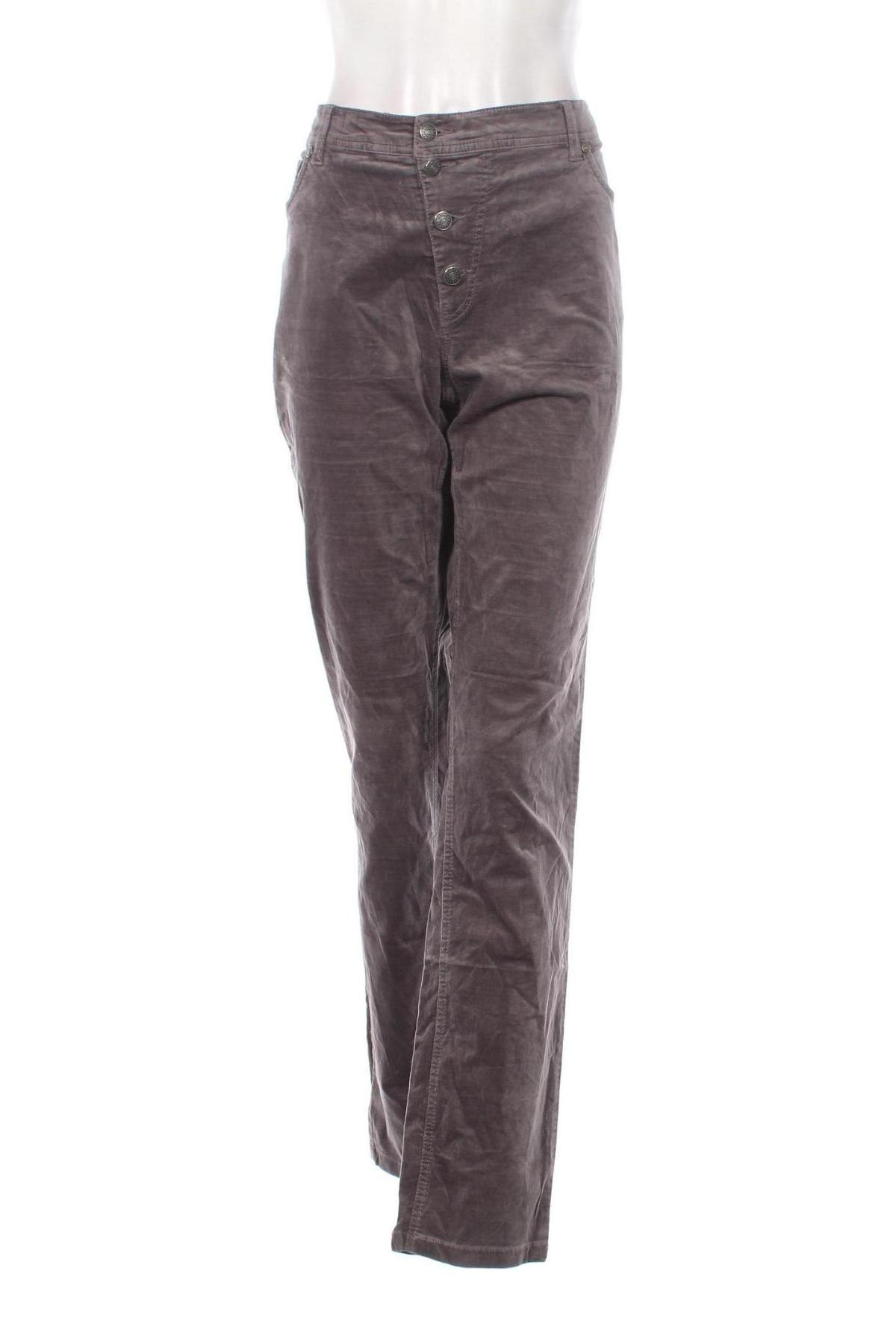 Pantaloni de velvet de femei Sheego, Mărime XXL, Culoare Gri, Preț 73,99 Lei