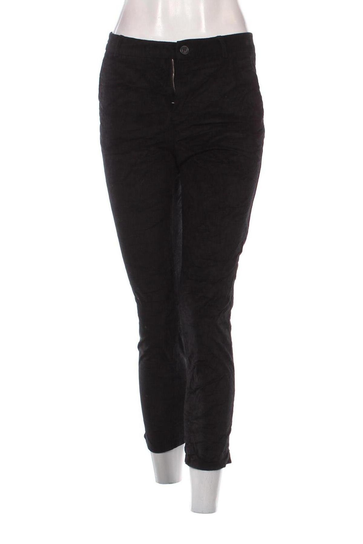 Pantaloni de velvet de femei United Colors Of Benetton, Mărime S, Culoare Negru, Preț 157,99 Lei