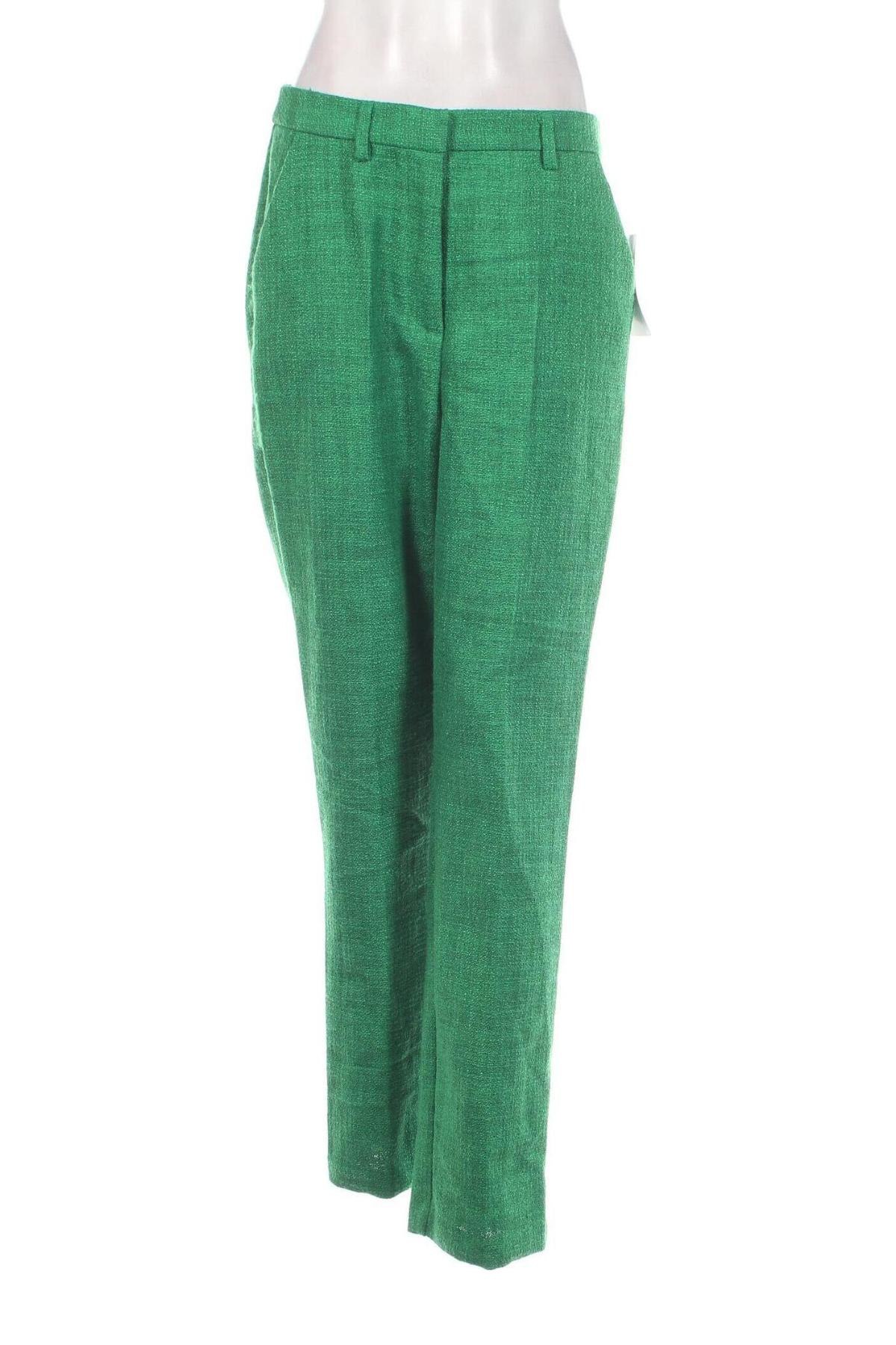 Pantaloni de femei NA-KD, Mărime M, Culoare Verde, Preț 305,99 Lei