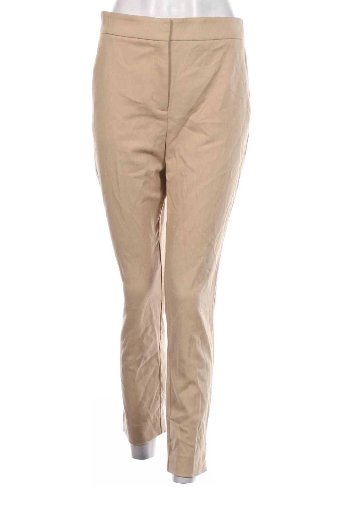 Damenhose Zara, Größe M, Farbe Beige, Preis 9,99 €