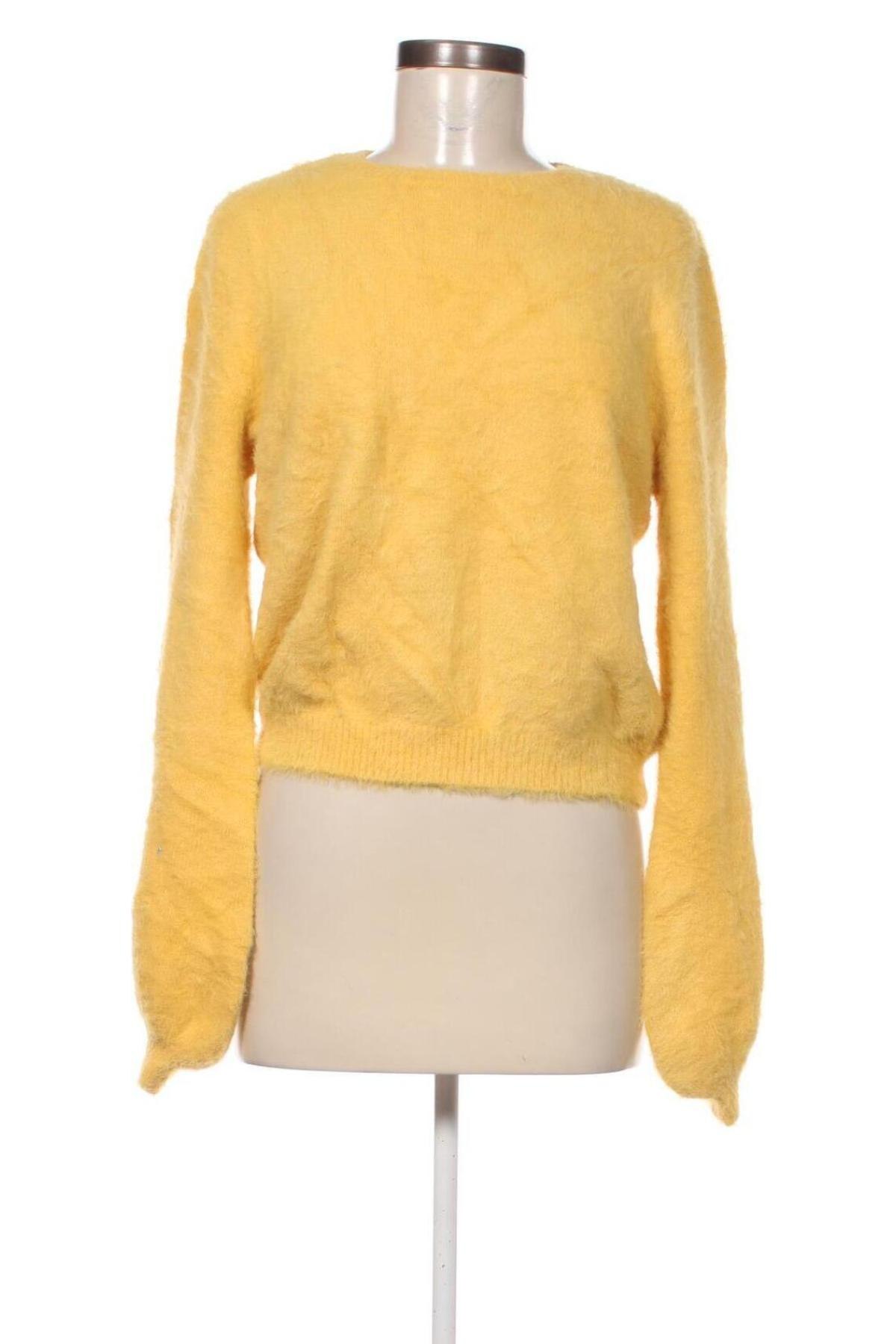 Damenpullover Bershka, Größe L, Farbe Gelb, Preis 20,49 €