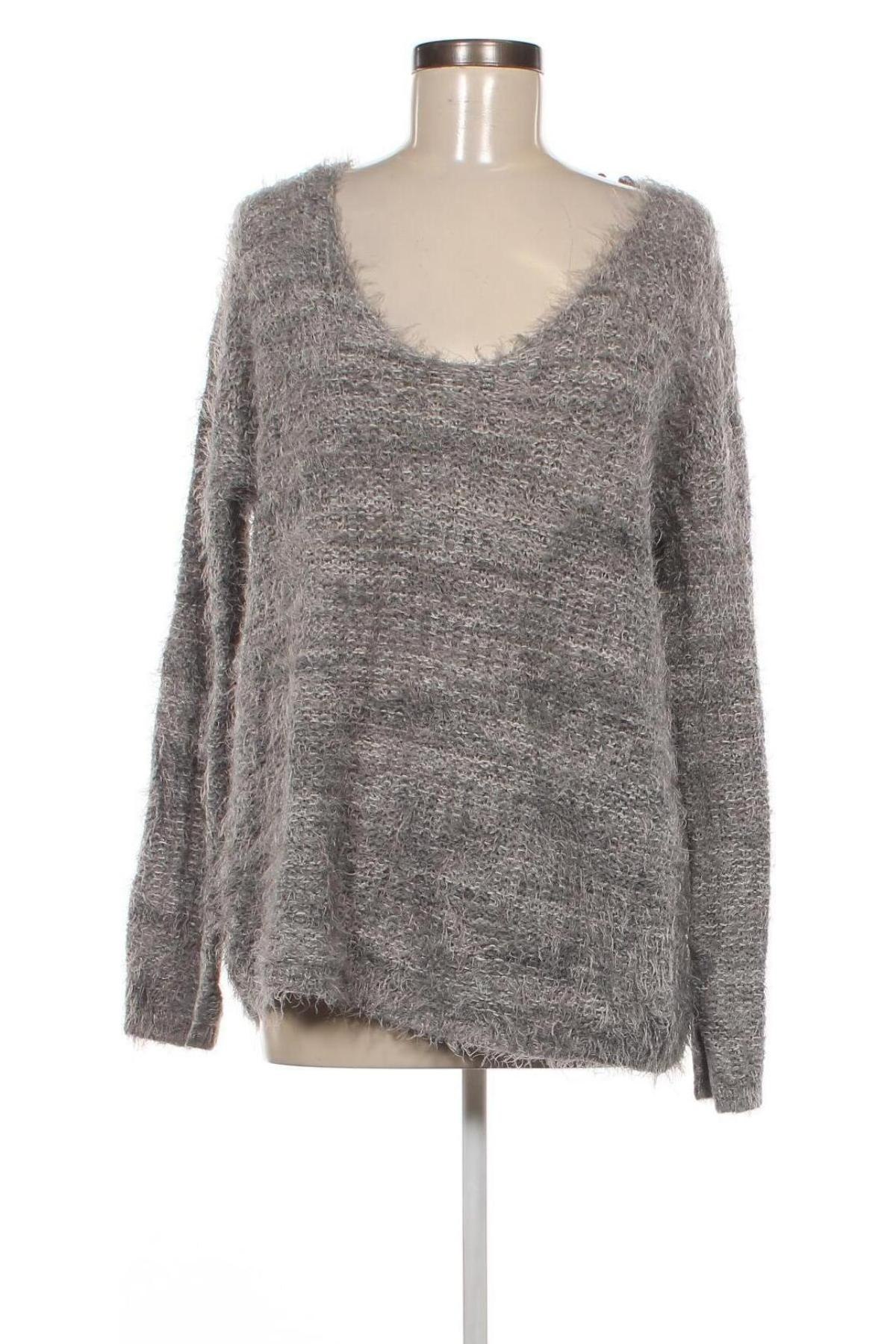 Damenpullover Bsk, Größe M, Farbe Grau, Preis 13,49 €