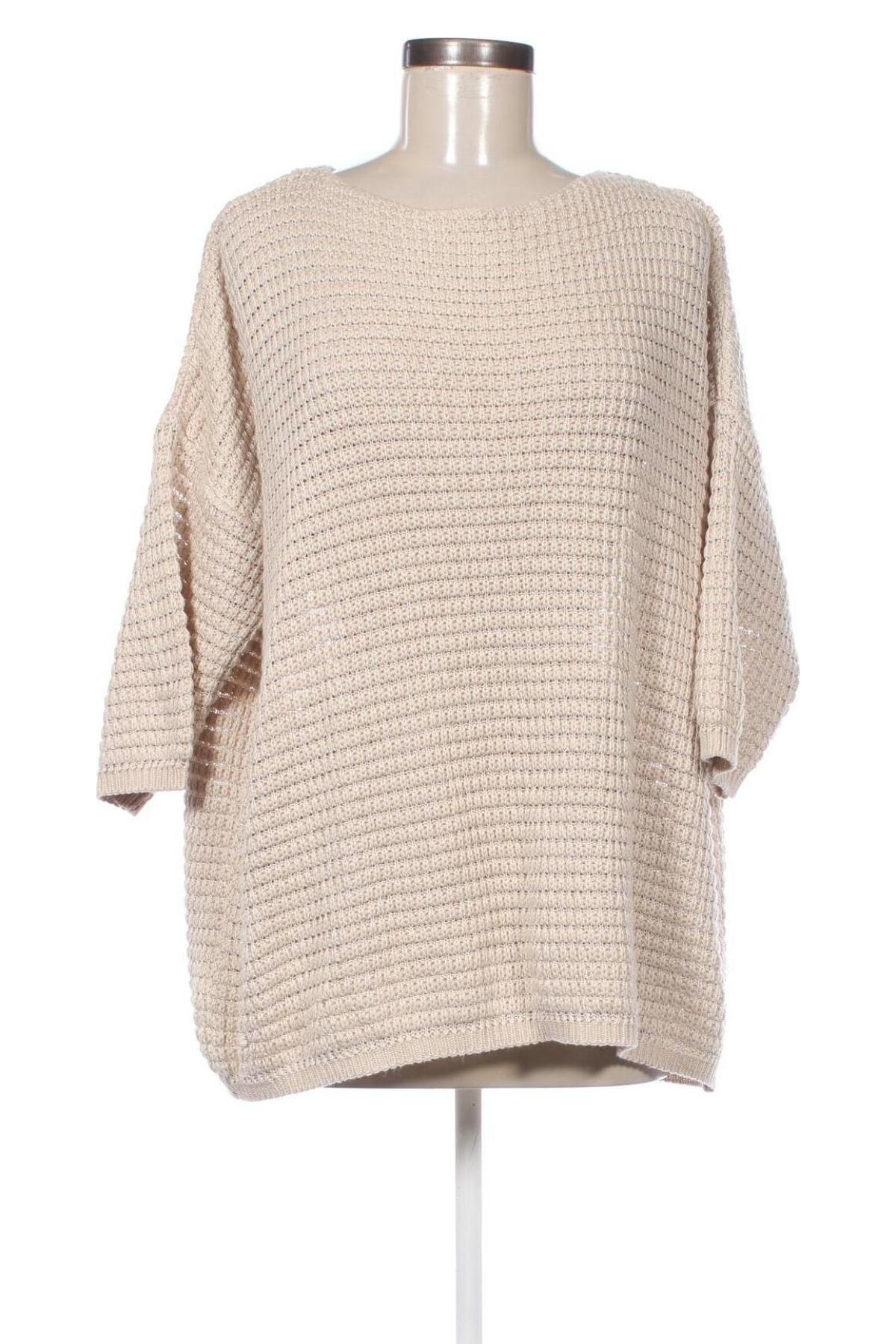 Damenpullover Donna, Größe L, Farbe Beige, Preis 14,99 €