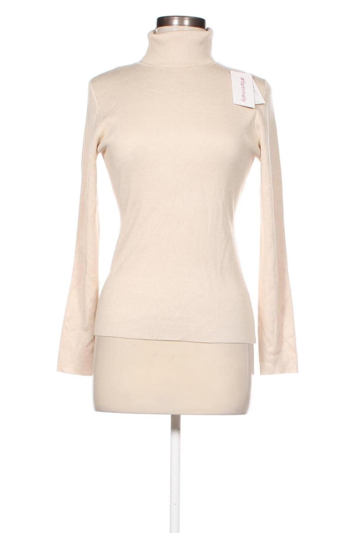 Damenpullover Famme, Größe L, Farbe Beige, Preis 40,49 €