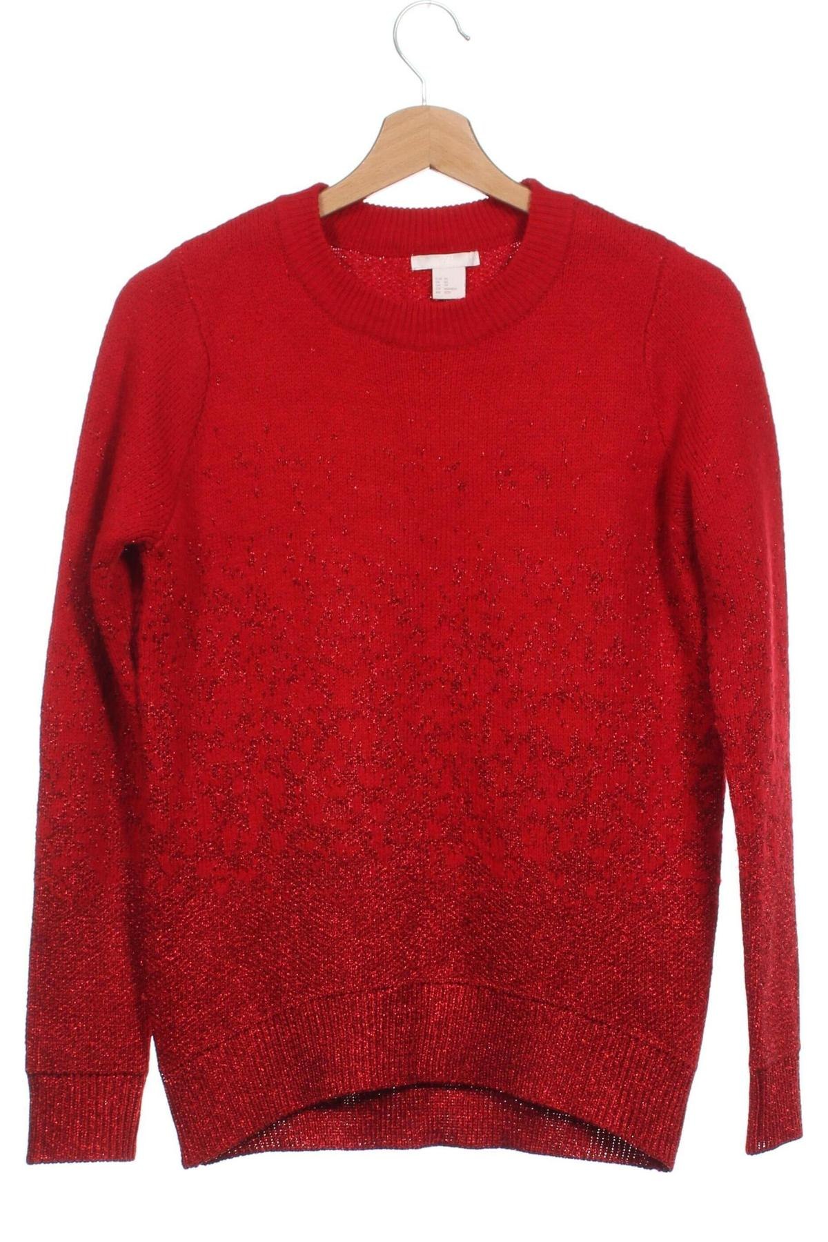 Damski sweter H&M, Rozmiar XS, Kolor Czerwony, Cena 60,99 zł