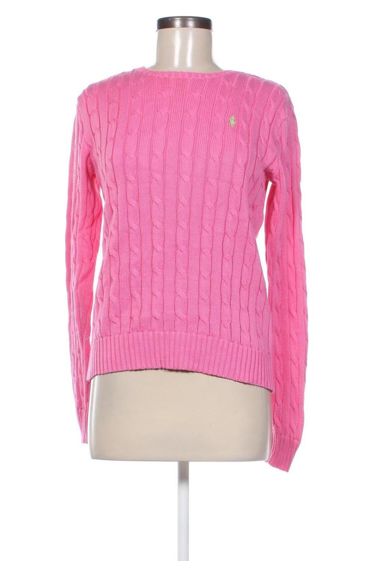 Damski sweter Polo By Ralph Lauren, Rozmiar S, Kolor Różowy, Cena 438,99 zł