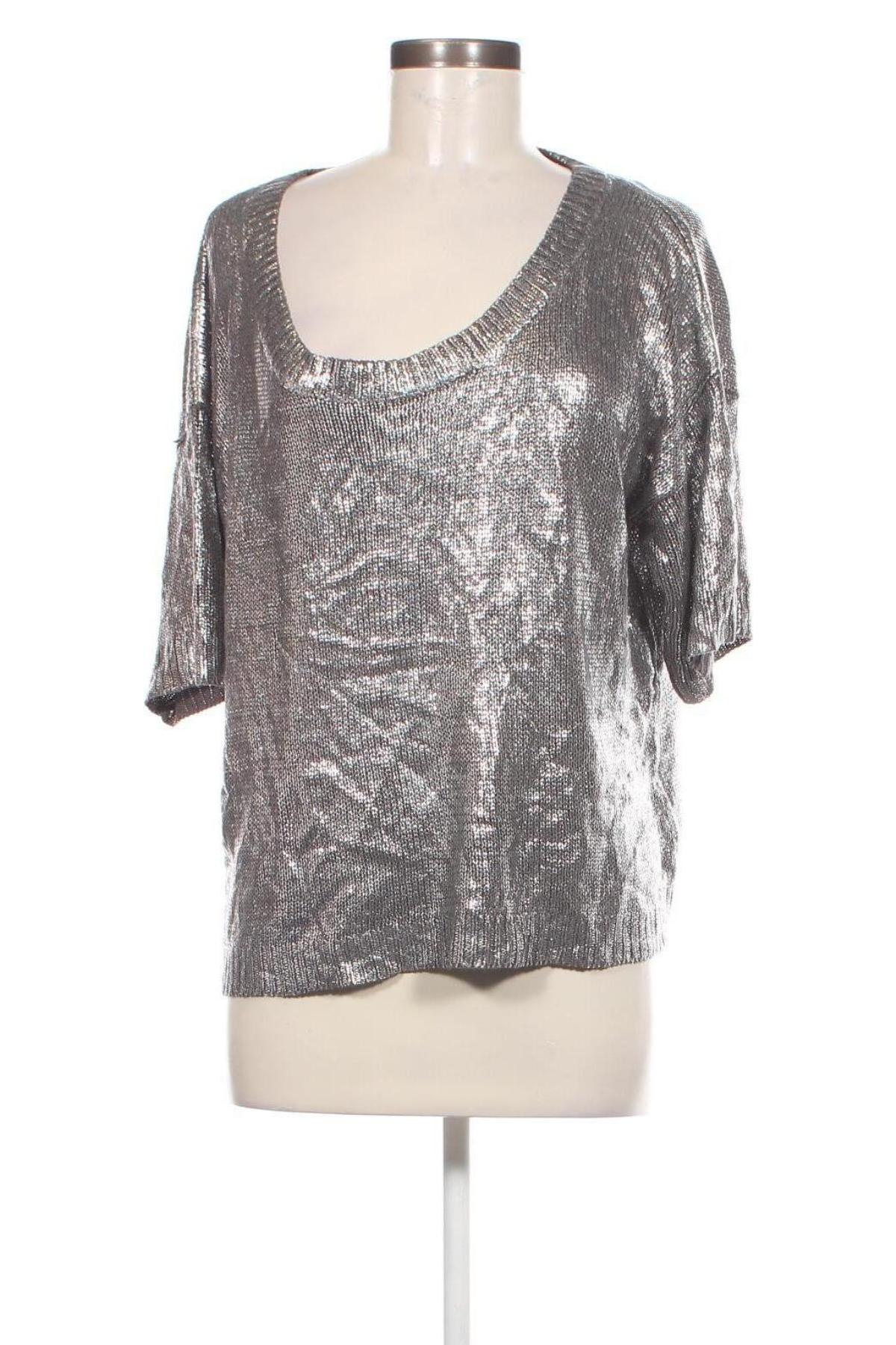 Damenpullover Saint Tropez, Größe M, Farbe Silber, Preis 28,99 €