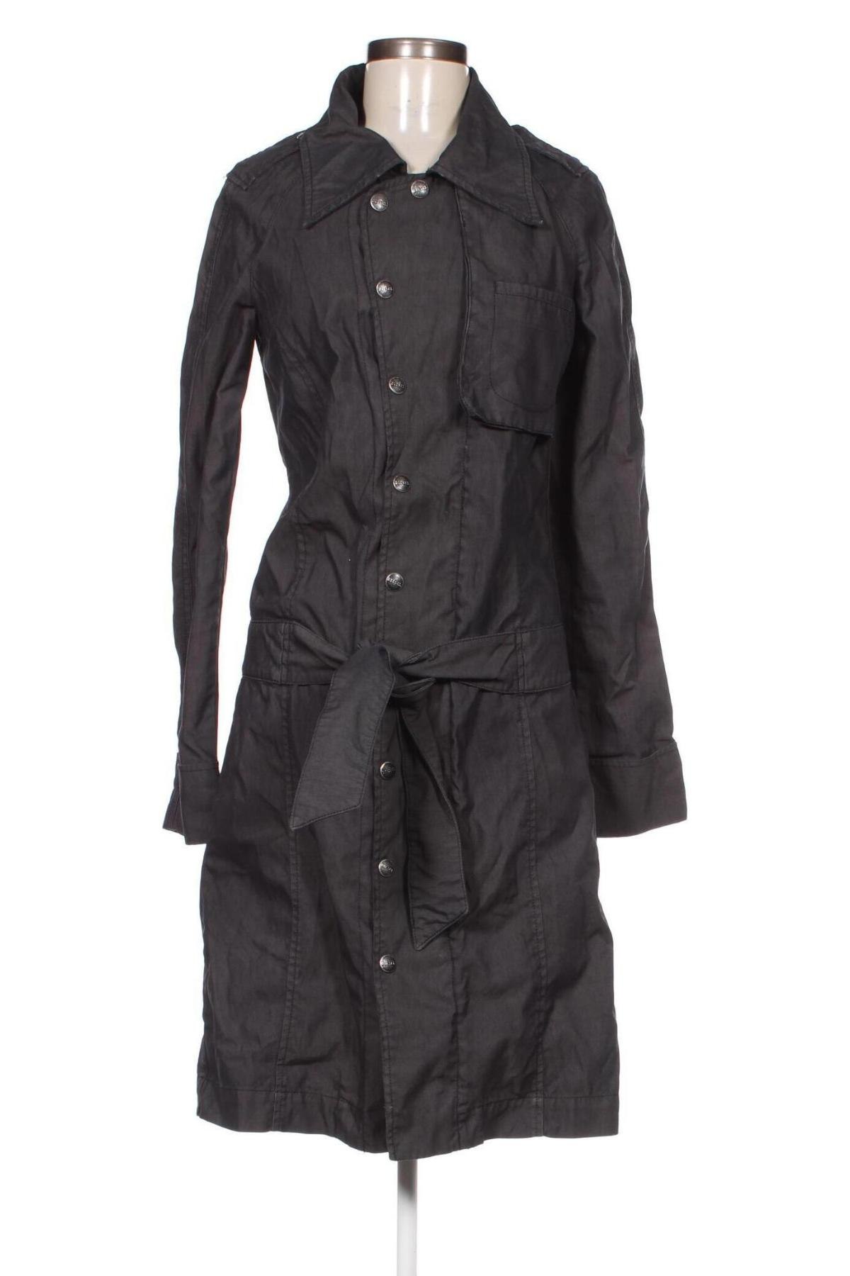 Damen Trench Coat Diesel, Größe M, Farbe Grau, Preis € 77,99