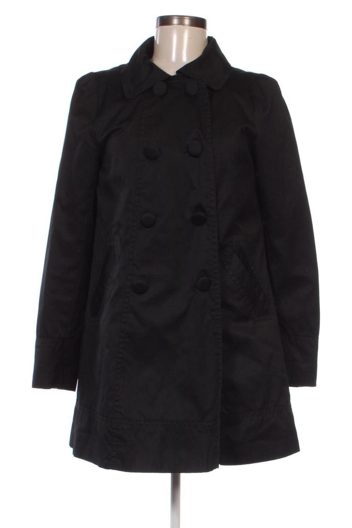 Trench de femei H&M, Mărime M, Culoare Negru, Preț 173,47 Lei