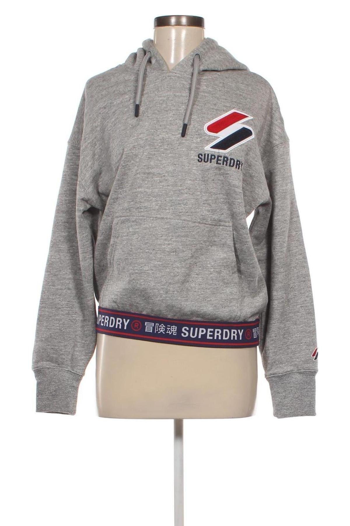 Γυναικείο φούτερ Superdry, Μέγεθος M, Χρώμα Γκρί, Τιμή 29,49 €