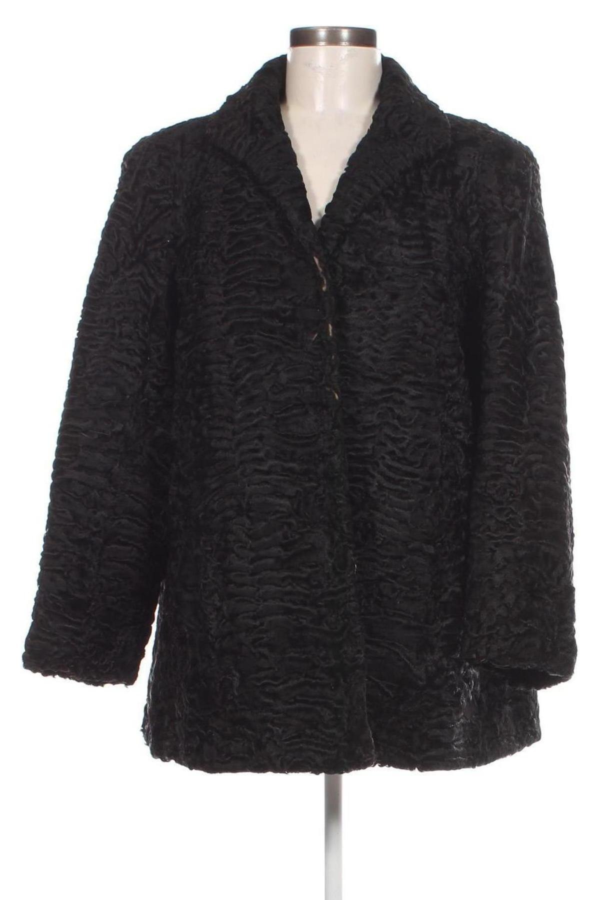 Damen Ledermantel, Größe L, Farbe Schwarz, Preis € 92,99