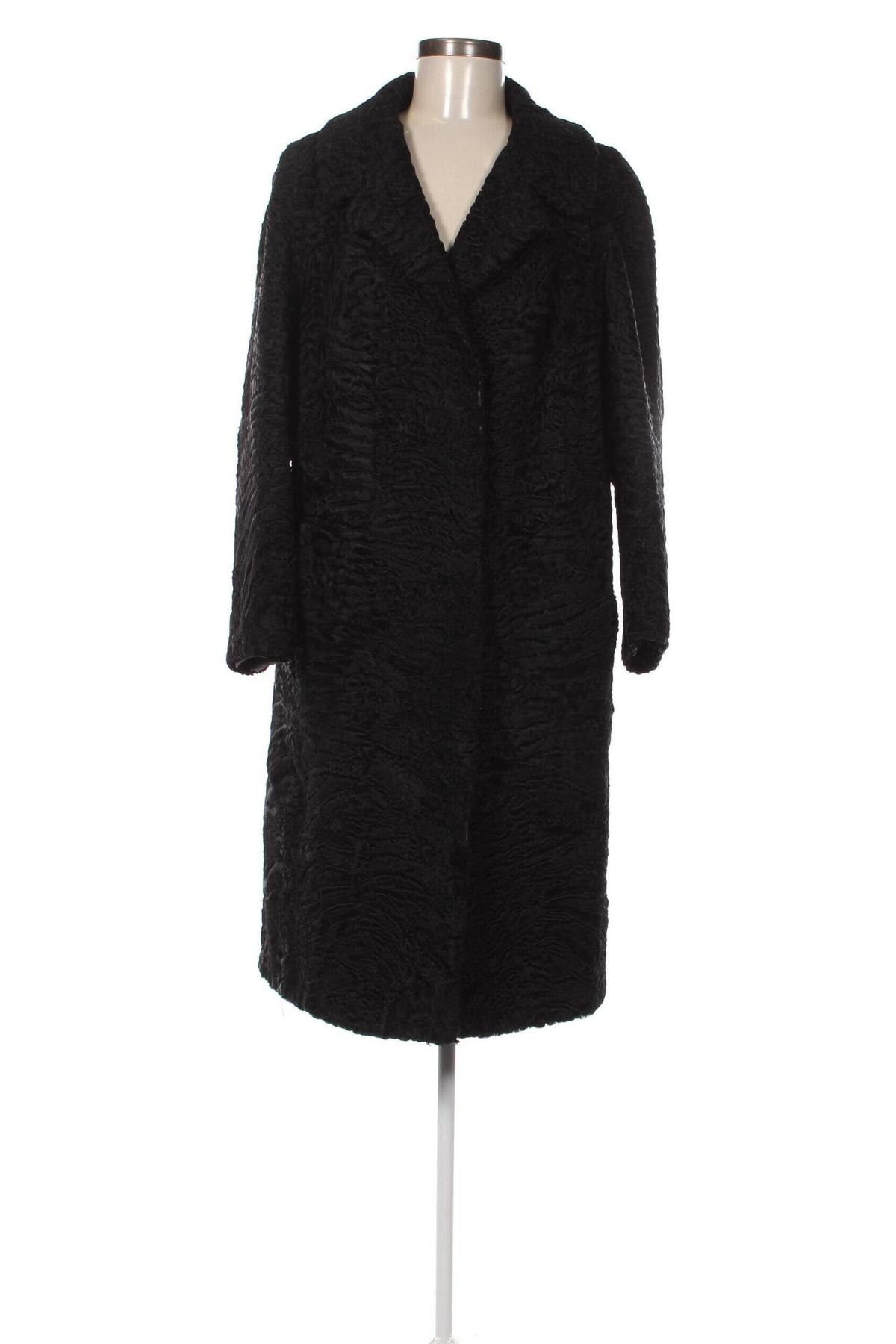 Damen Ledermantel, Größe L, Farbe Schwarz, Preis € 92,99