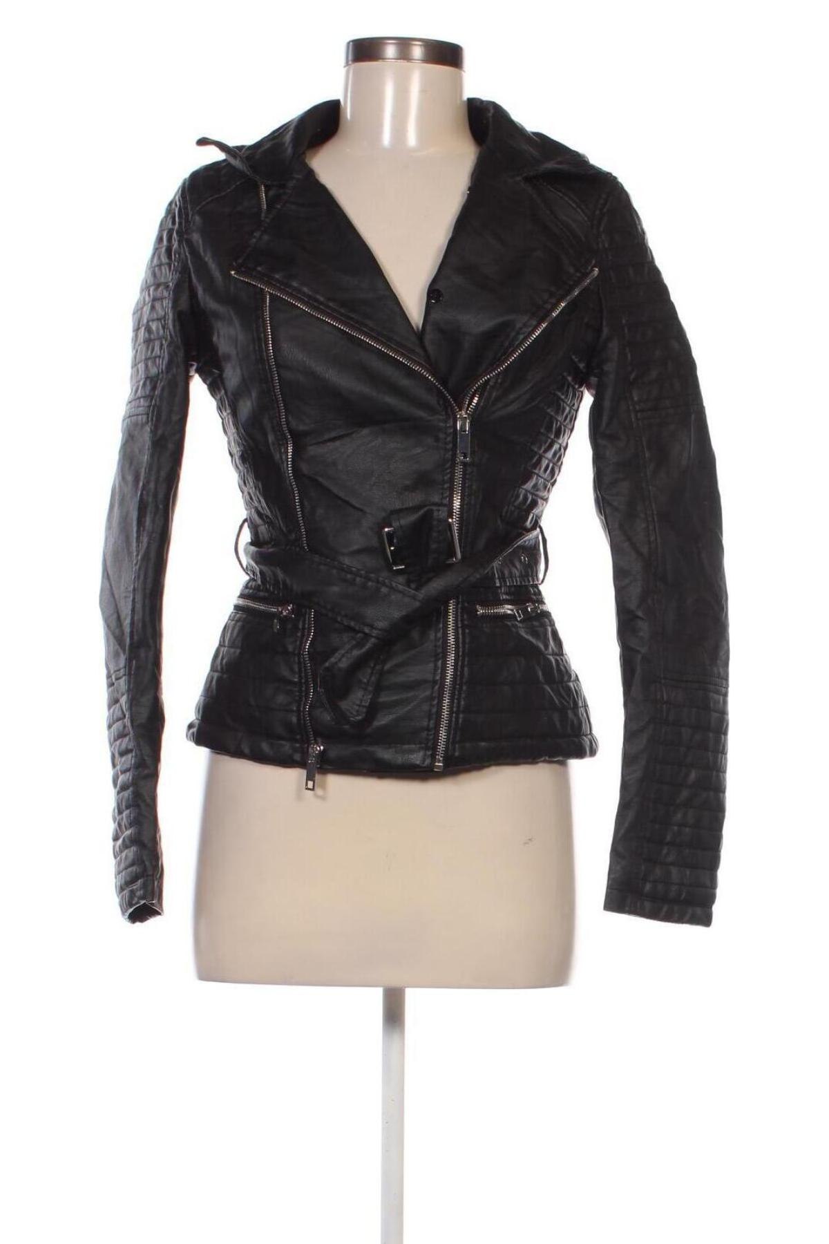 Damen Lederjacke, Größe S, Farbe Schwarz, Preis € 26,99