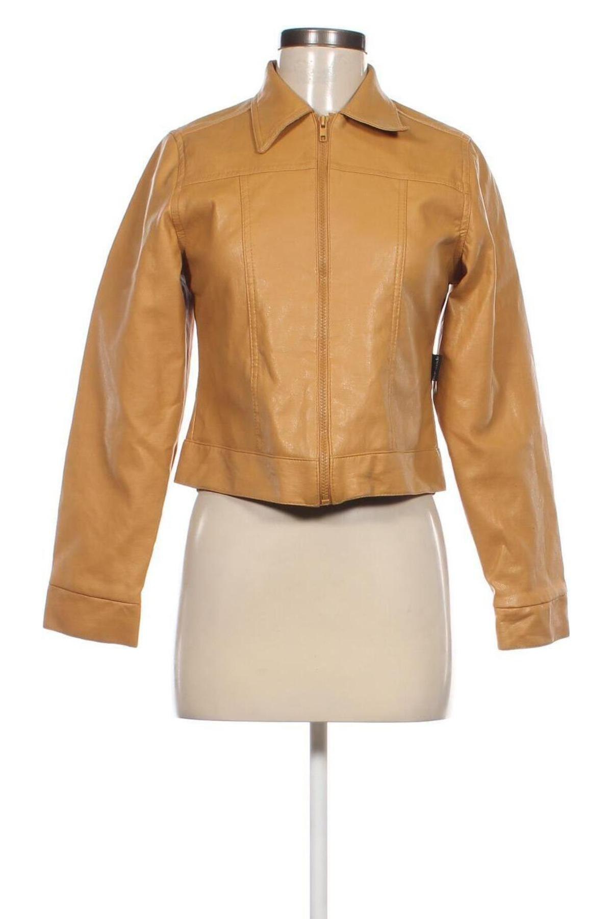 Damen Lederjacke, Größe M, Farbe Gelb, Preis € 19,49