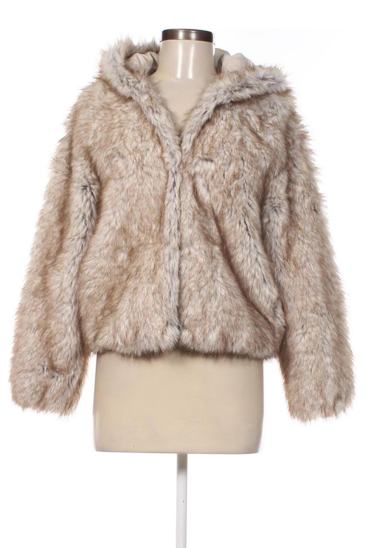 Damenmantel Bershka, Größe XS, Farbe Beige, Preis € 43,49