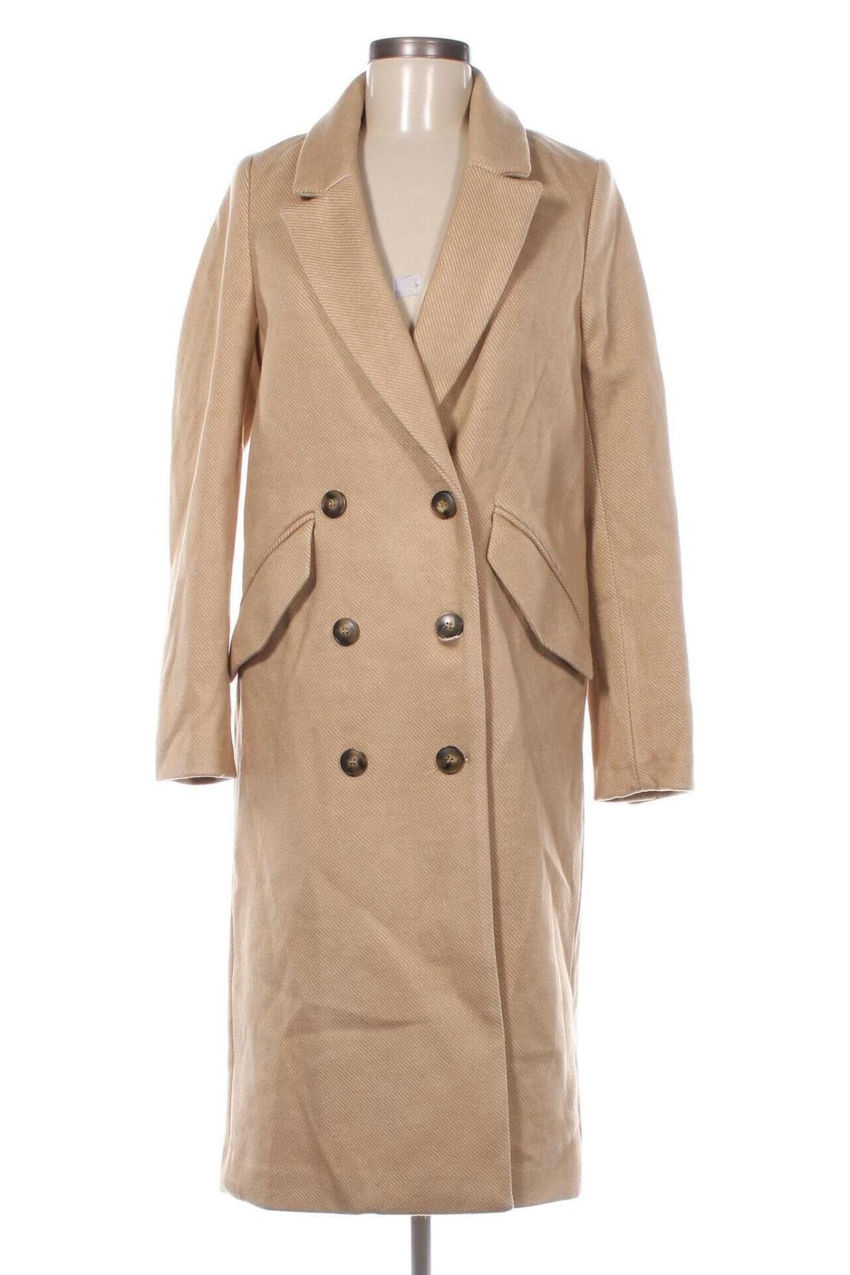 Damenmantel H&M, Größe XS, Farbe Beige, Preis € 43,49