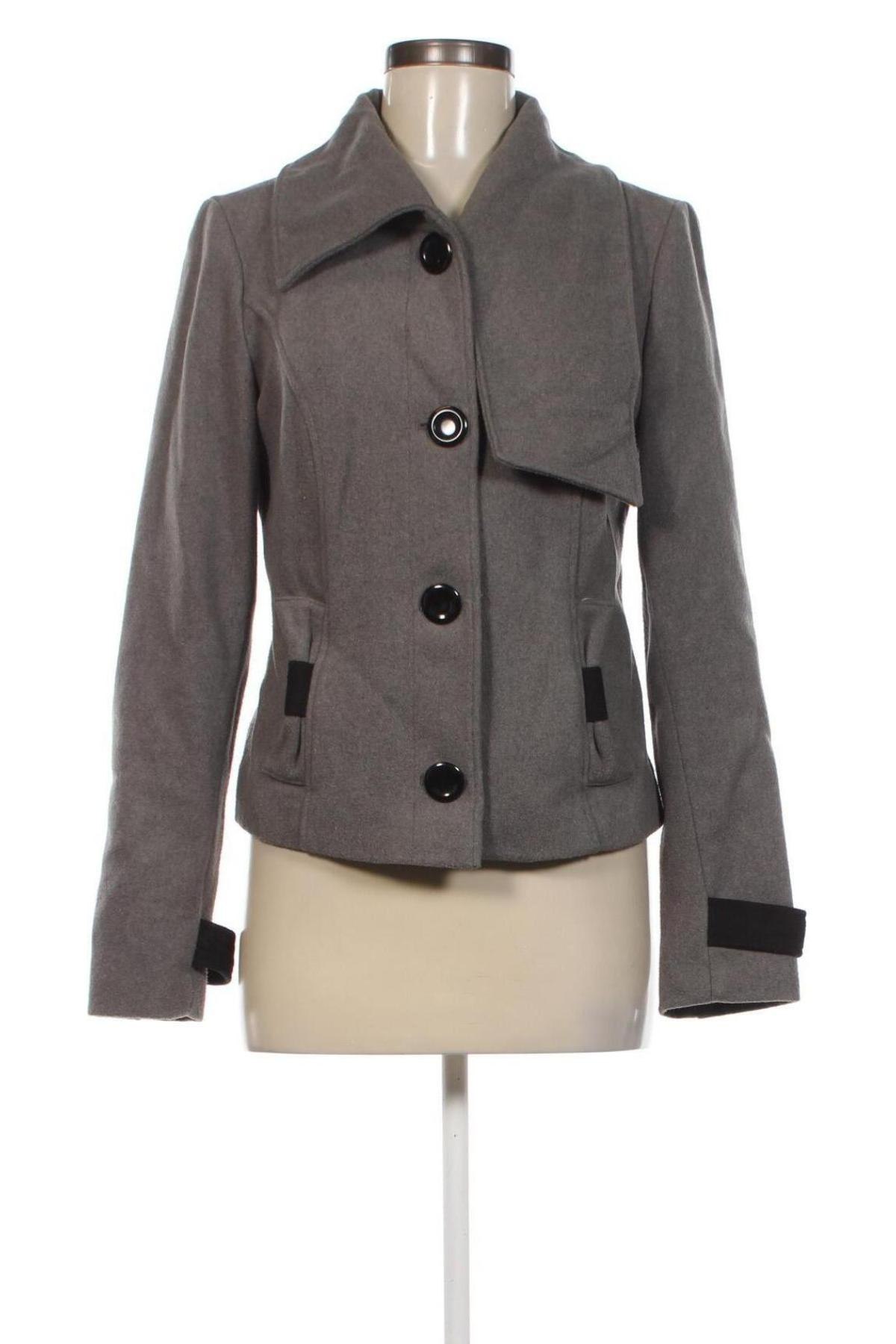 Damenmantel Vero Moda, Größe M, Farbe Grau, Preis 33,99 €