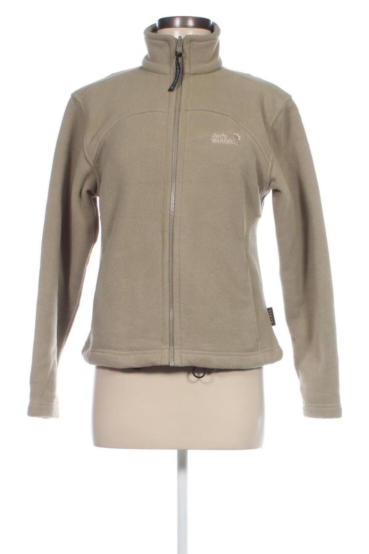 Damen Fleece Oberteil  Jack Wolfskin, Größe M, Farbe Beige, Preis 30,99 €