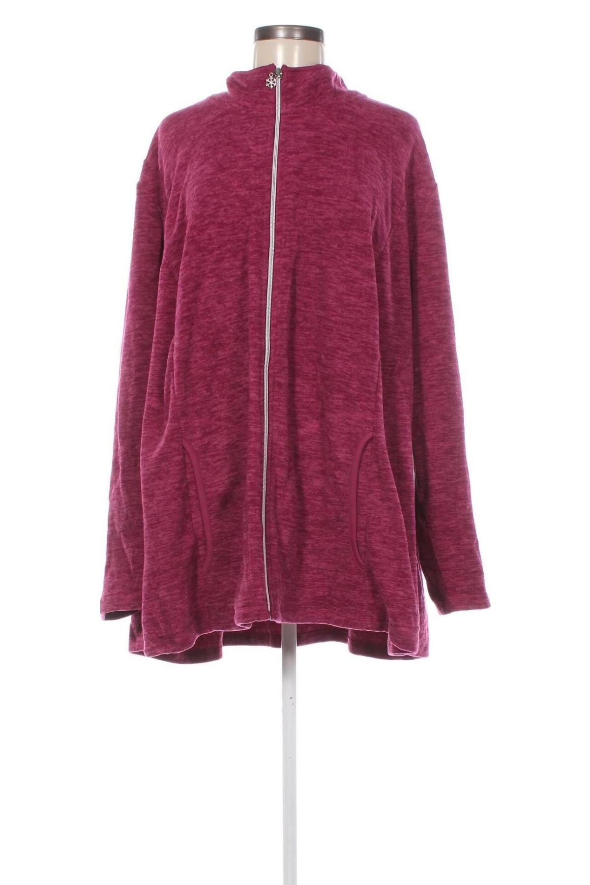 Damen Fleece Oberteil  Ulla Popken, Größe 4XL, Farbe Rosa, Preis € 17,99