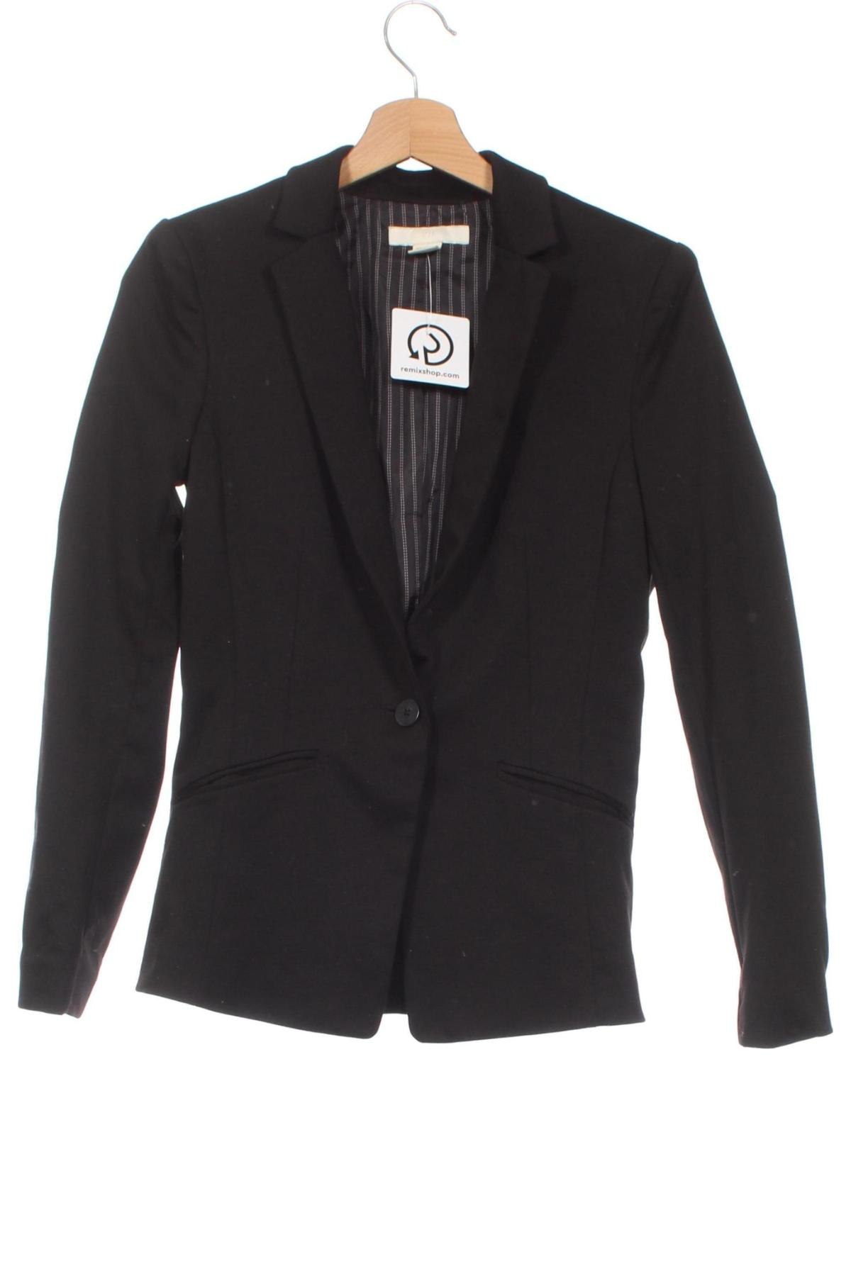 Damen Blazer H&M, Größe XS, Farbe Schwarz, Preis € 24,46