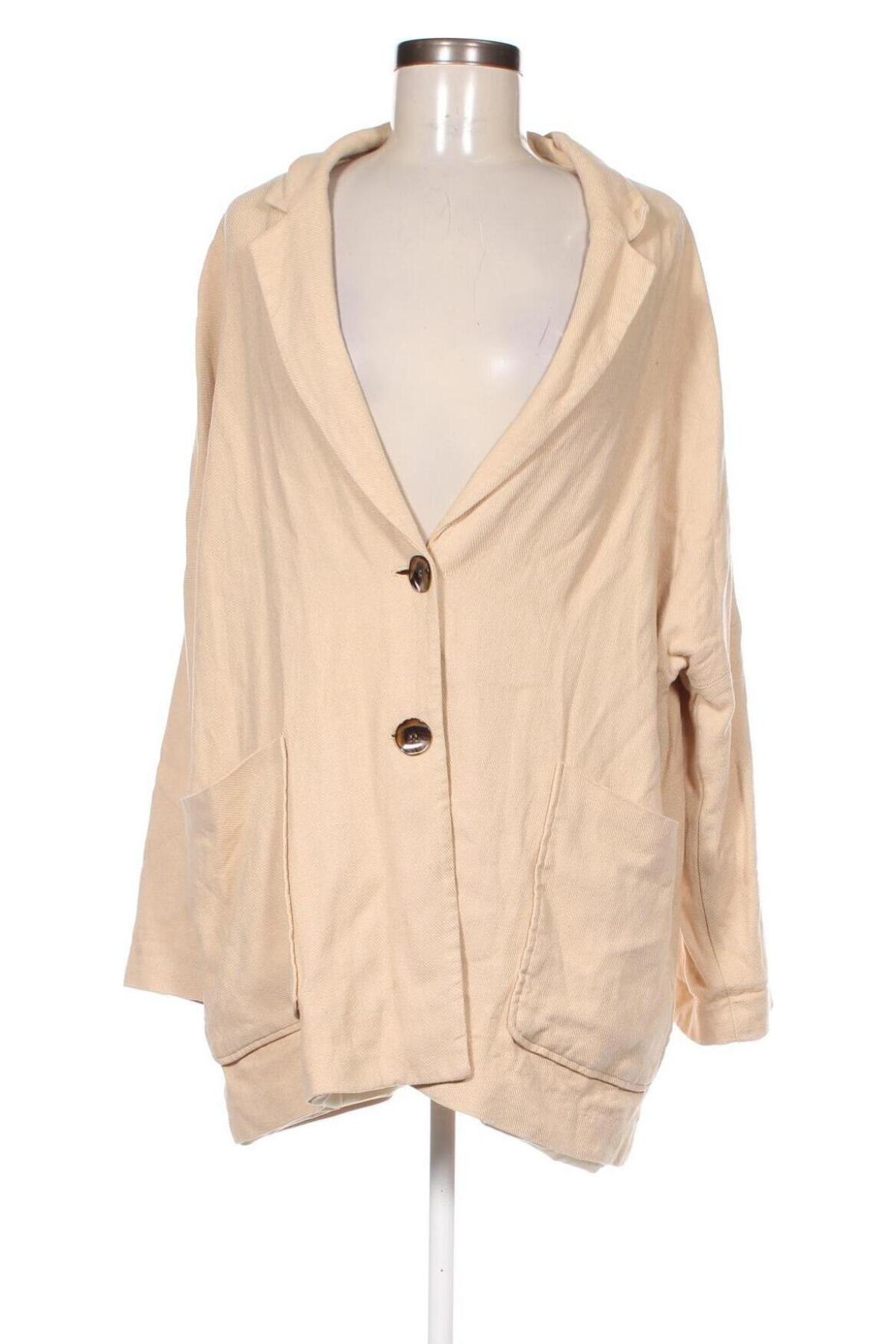 Damen Blazer H&M, Größe L, Farbe Beige, Preis 16,49 €