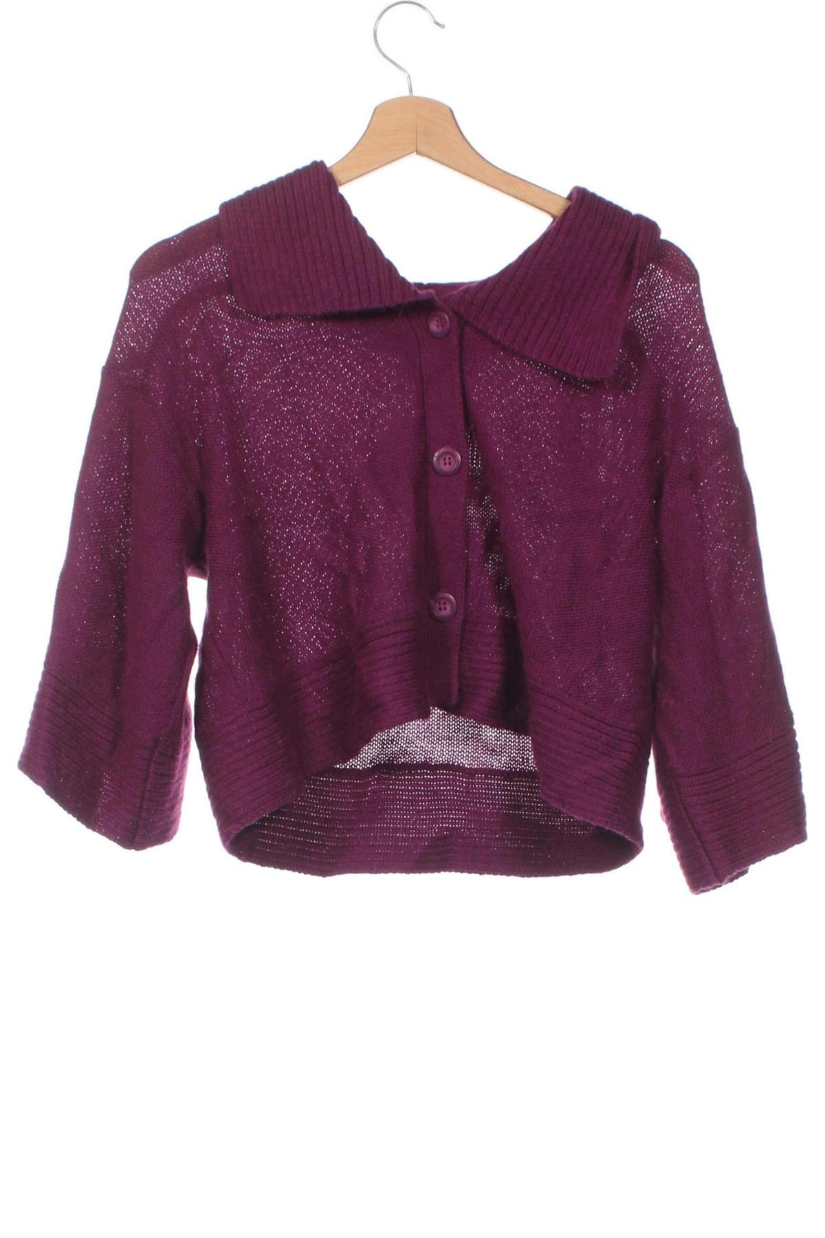 Kinder Strickjacke Fat Face, Größe 15-18y/ 170-176 cm, Farbe Lila, Preis 39,38 €