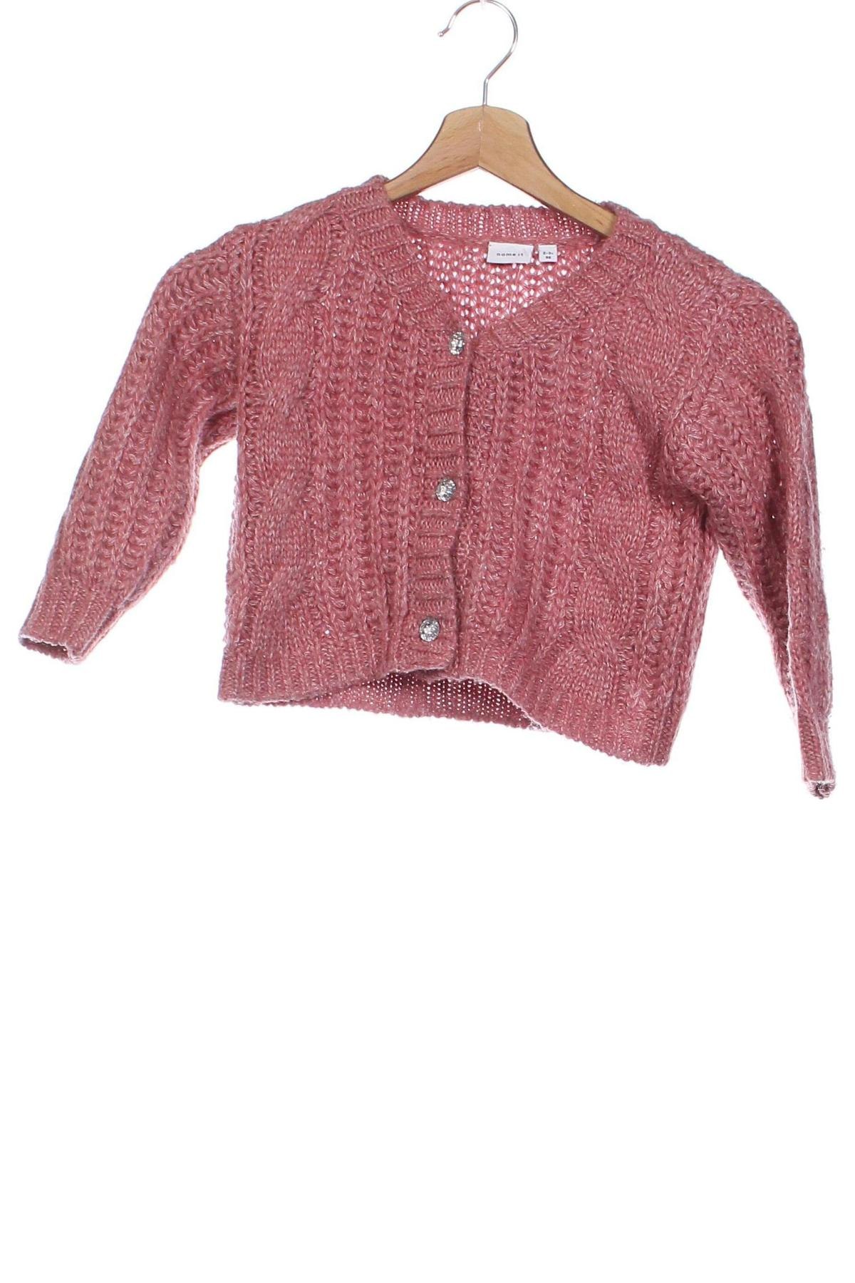 Kinder Strickjacke Name It, Größe 2-3y/ 98-104 cm, Farbe Rosa, Preis € 11,99