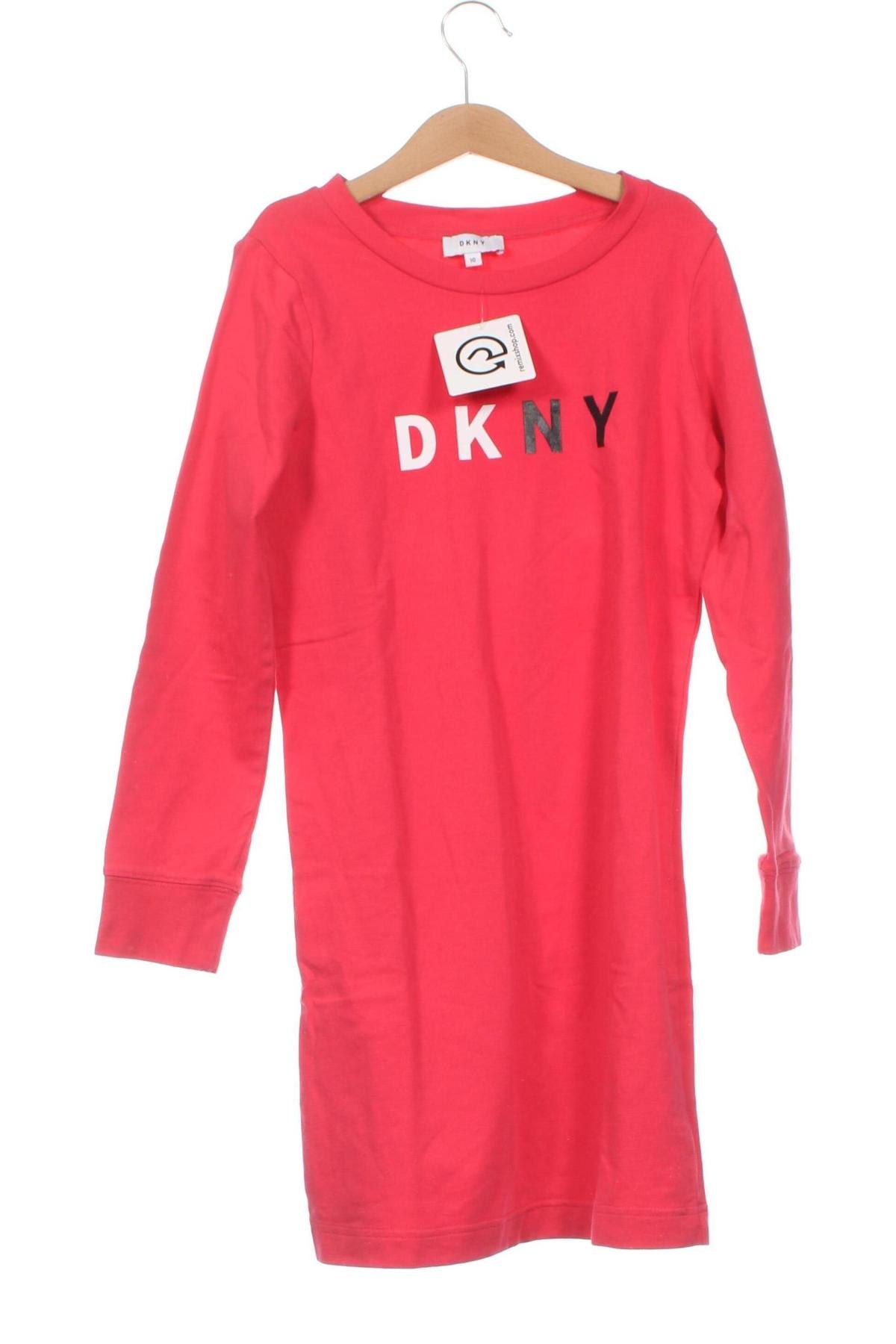 Детска рокля DKNY, Размер 10-11y/ 146-152 см, Цвят Червен, Цена 96,87 лв.