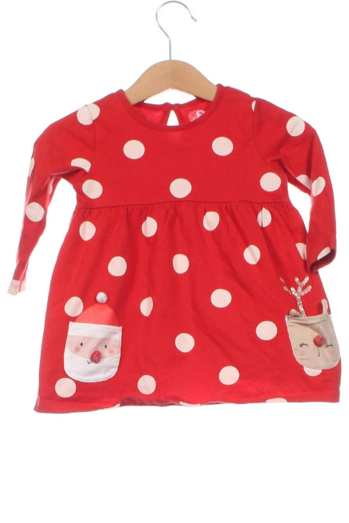 Kinderkleid F&F, Größe 6-9m/ 68-74 cm, Farbe Rot, Preis 7,99 €