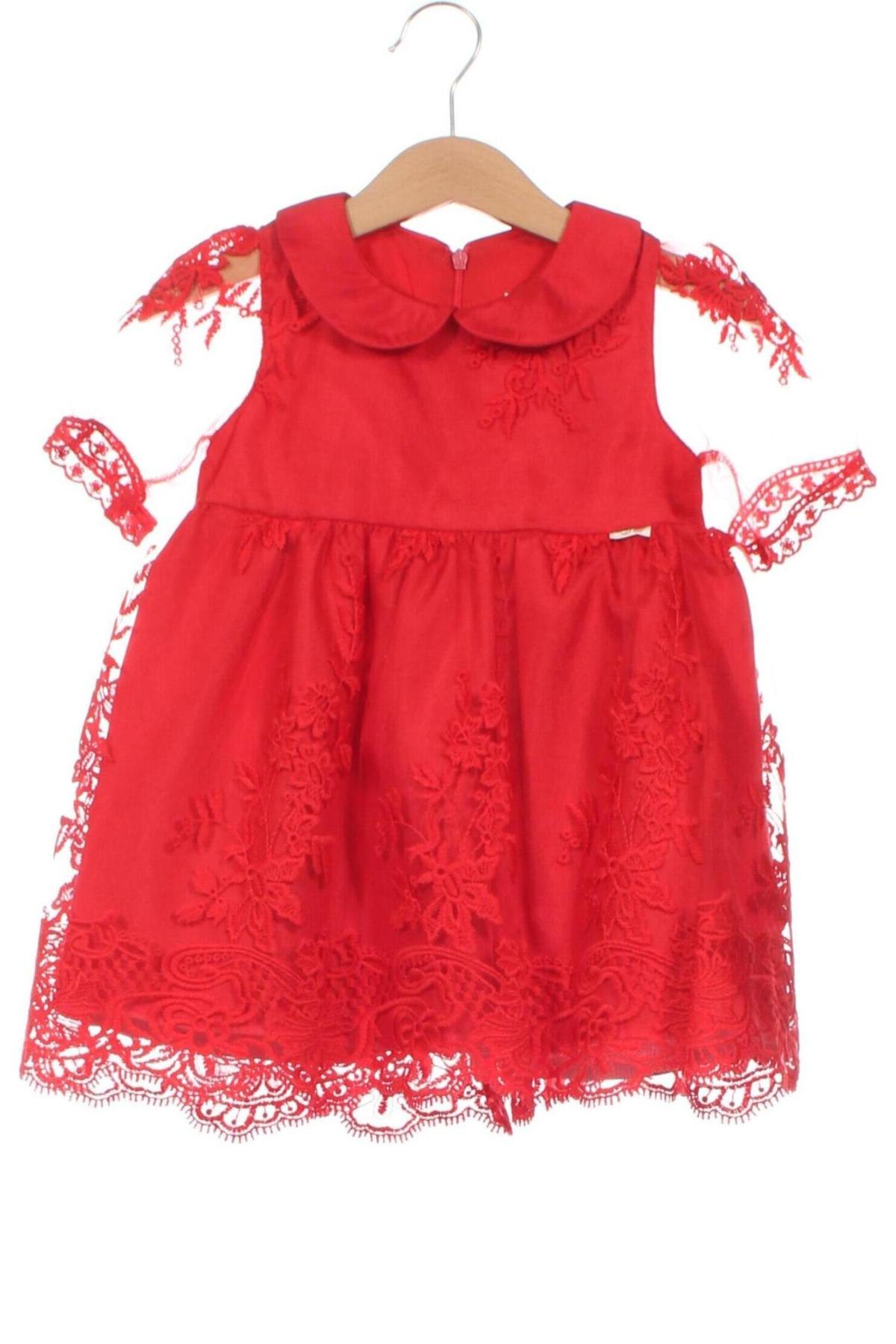 Kinderkleid Lilax, Größe 12-18m/ 80-86 cm, Farbe Rot, Preis 7,99 €