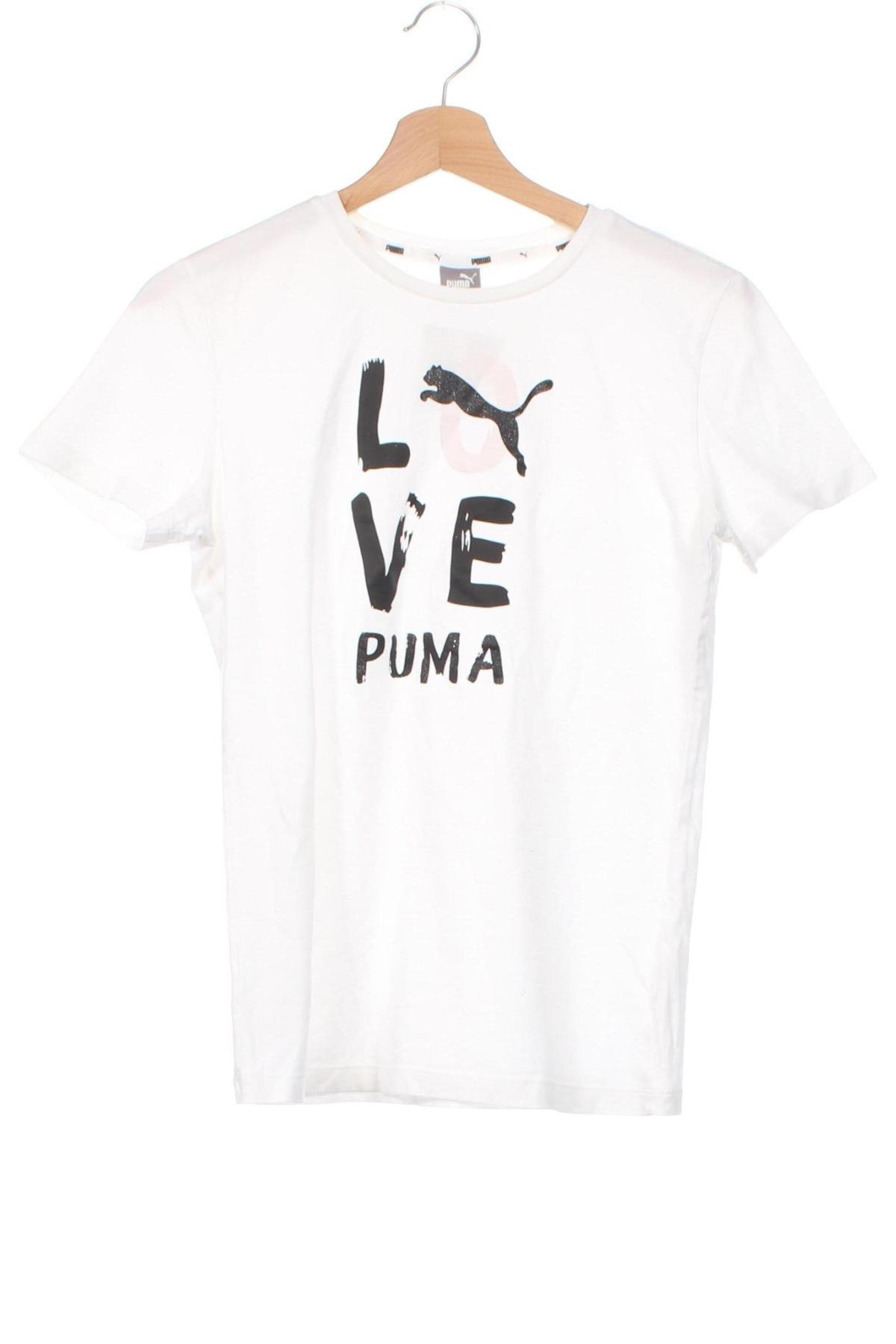 Dziecięcy T-shirt PUMA, Rozmiar 15-18y/ 170-176 cm, Kolor Biały, Cena 45,98 zł