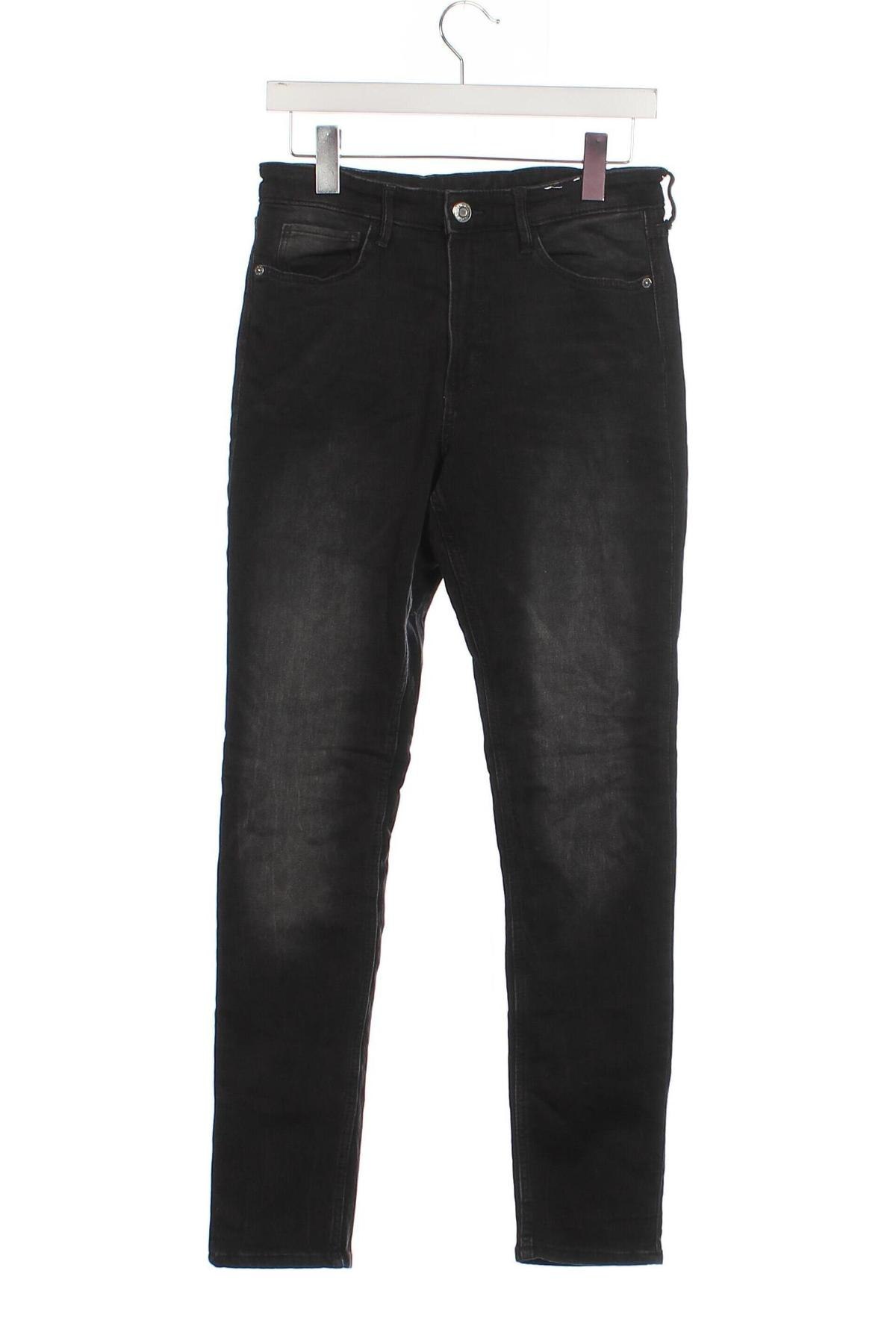 Dziecięce jeansy H&M, Rozmiar 14-15y/ 168-170 cm, Kolor Czarny, Cena 41,99 zł