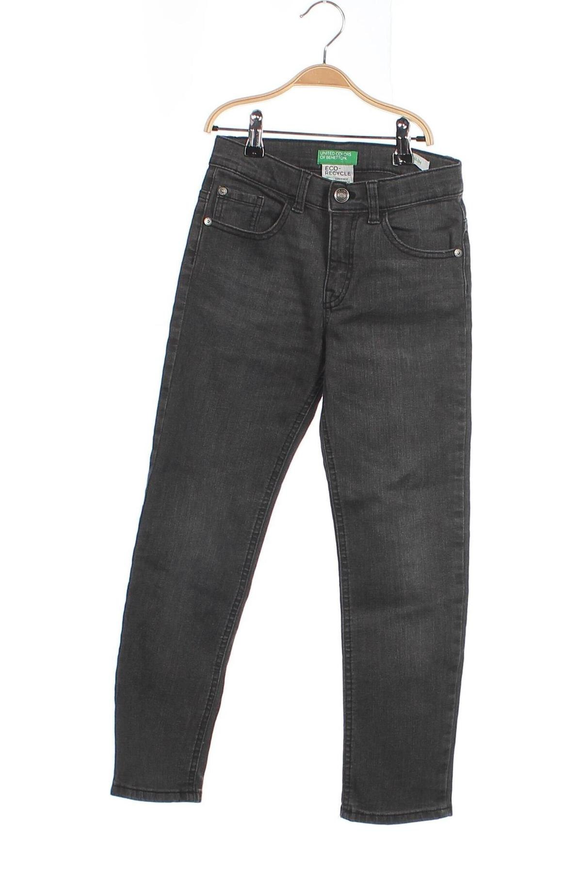 Kinderjeans United Colors Of Benetton, Größe 7-8y/ 128-134 cm, Farbe Grau, Preis € 13,81