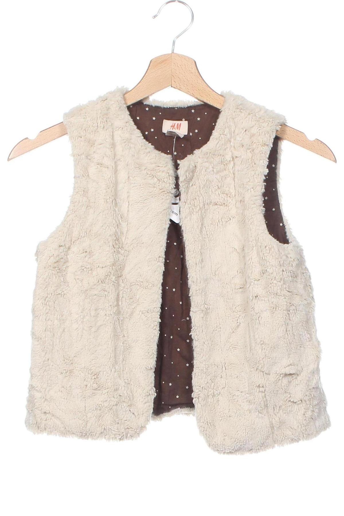 Kinderweste H&M, Größe 6-7y/ 122-128 cm, Farbe Beige, Preis € 14,99