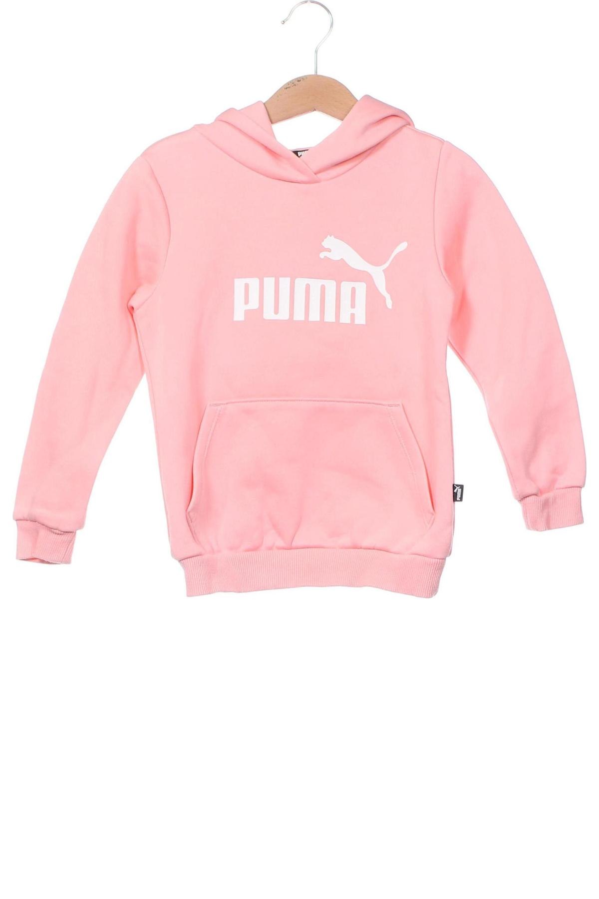 Kinder Fleece Sweatshirt PUMA, Größe 4-5y/ 110-116 cm, Farbe Rosa, Preis 11,83 €