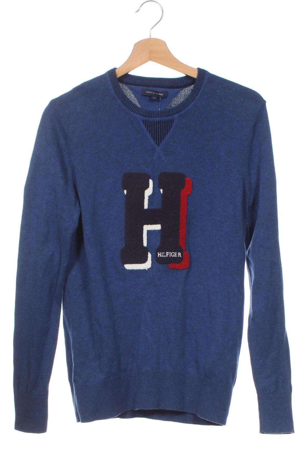 Dziecięcy sweter Tommy Hilfiger, Rozmiar 13-14y/ 164-168 cm, Kolor Niebieski, Cena 120,00 zł