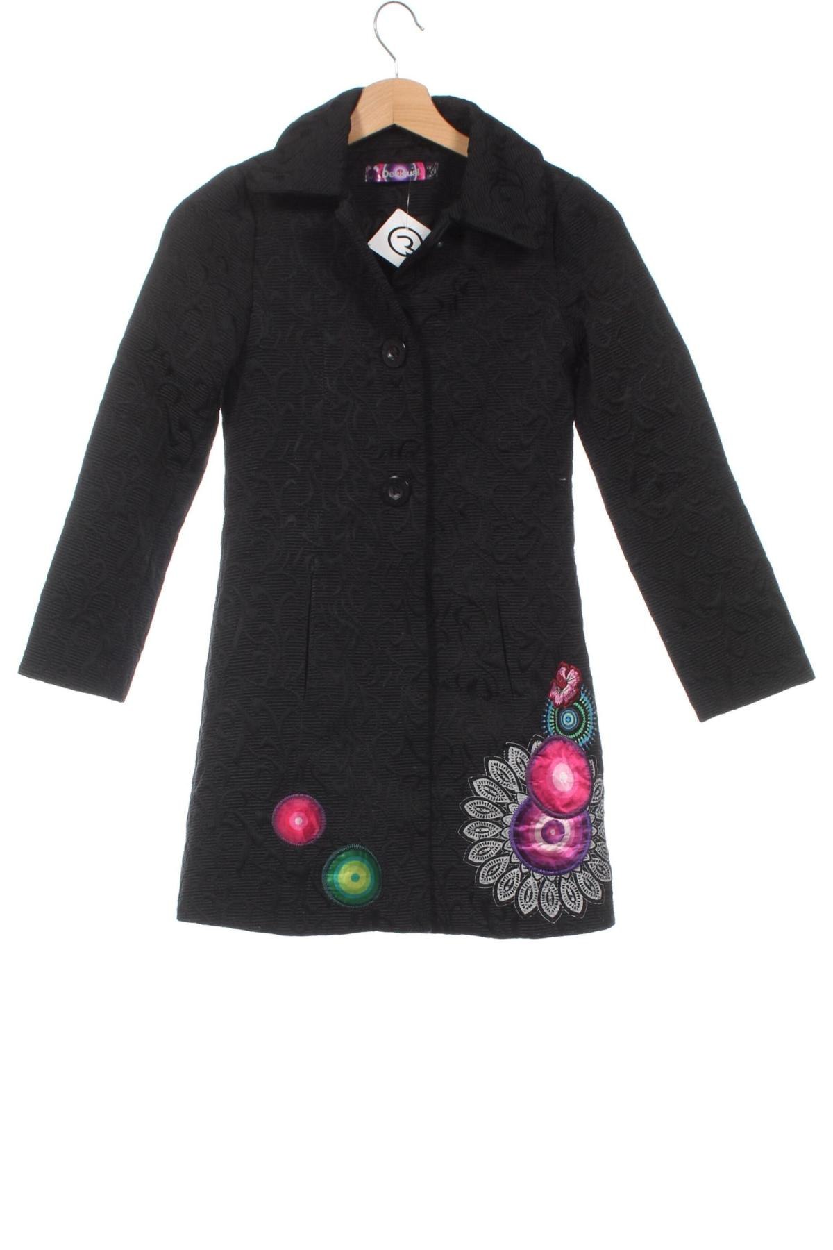 Kindermantel Desigual, Größe 9-10y/ 140-146 cm, Farbe Schwarz, Preis € 23,53