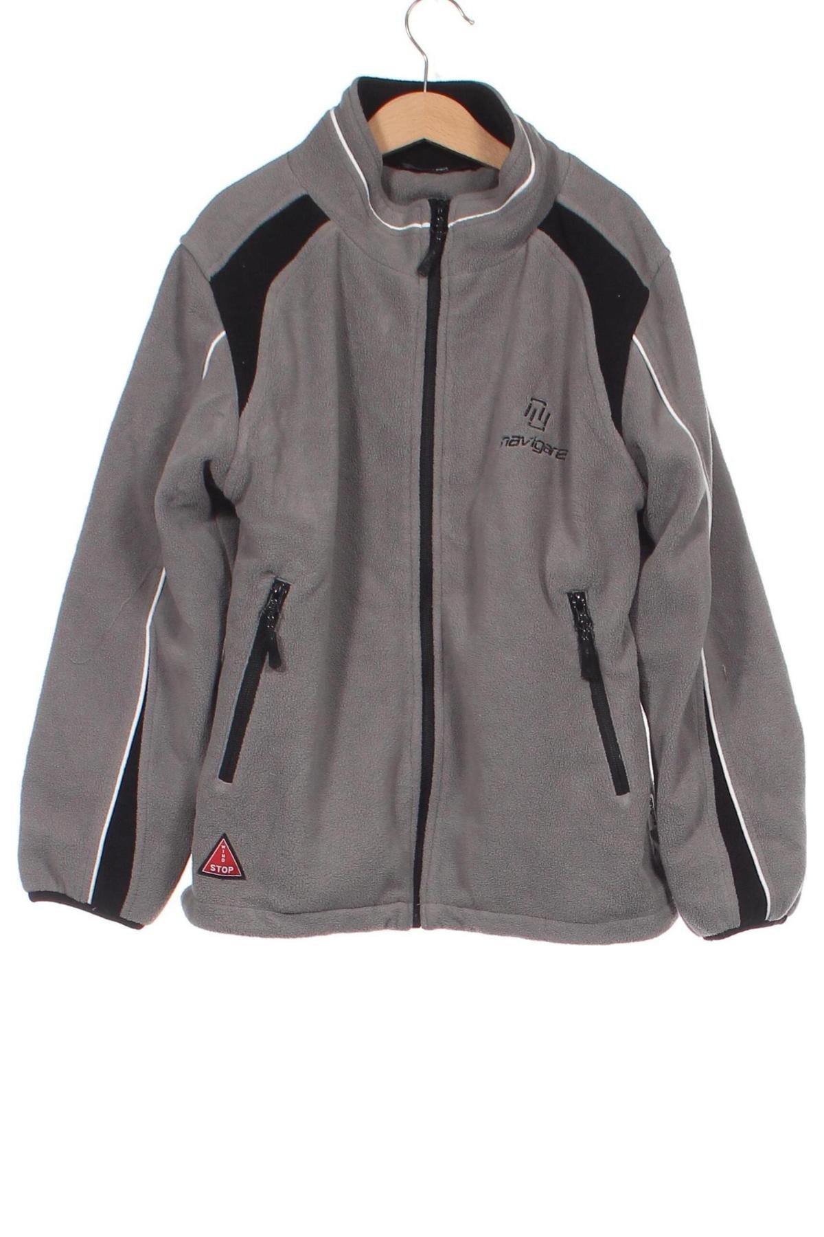 Παιδικό fleece μπουφάν Navigare, Μέγεθος 8-9y/ 134-140 εκ., Χρώμα Γκρί, Τιμή 9,49 €