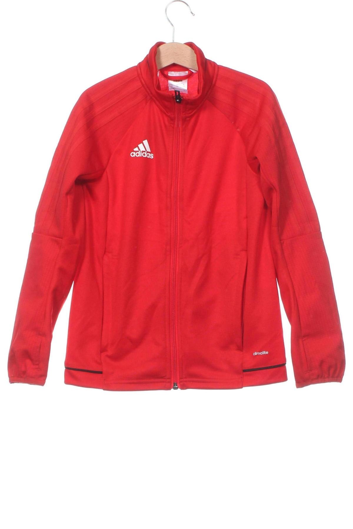 Kinder Sportoberteil Adidas, Größe 7-8y/ 128-134 cm, Farbe Rot, Preis 23,99 €