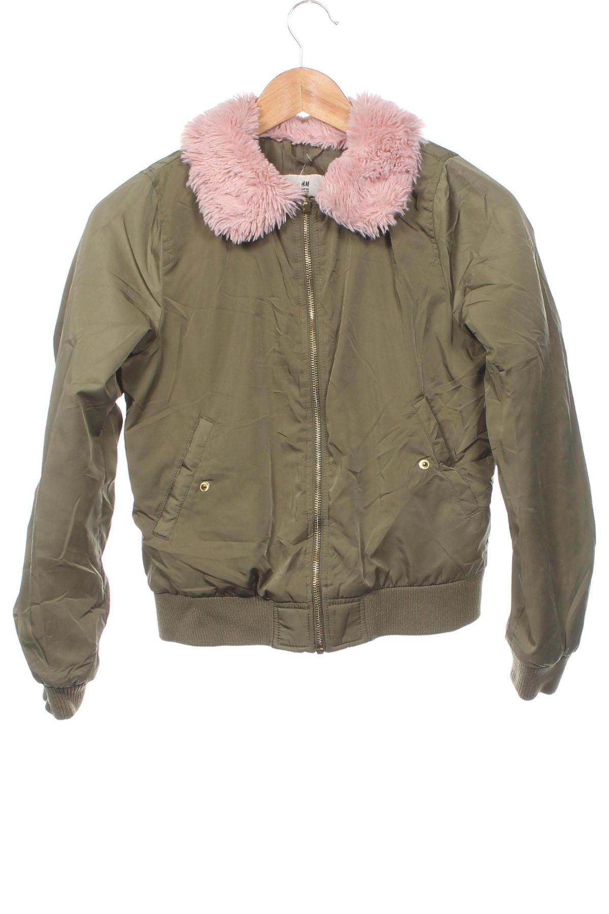 Kinderjacke H&M, Größe 10-11y/ 146-152 cm, Farbe Grün, Preis € 11,99