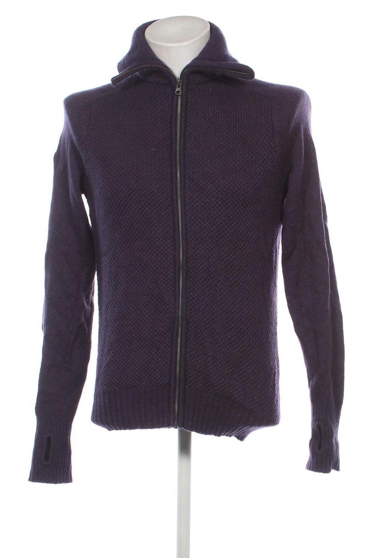 Herren Strickjacke, Größe S, Farbe Lila, Preis 13,99 €